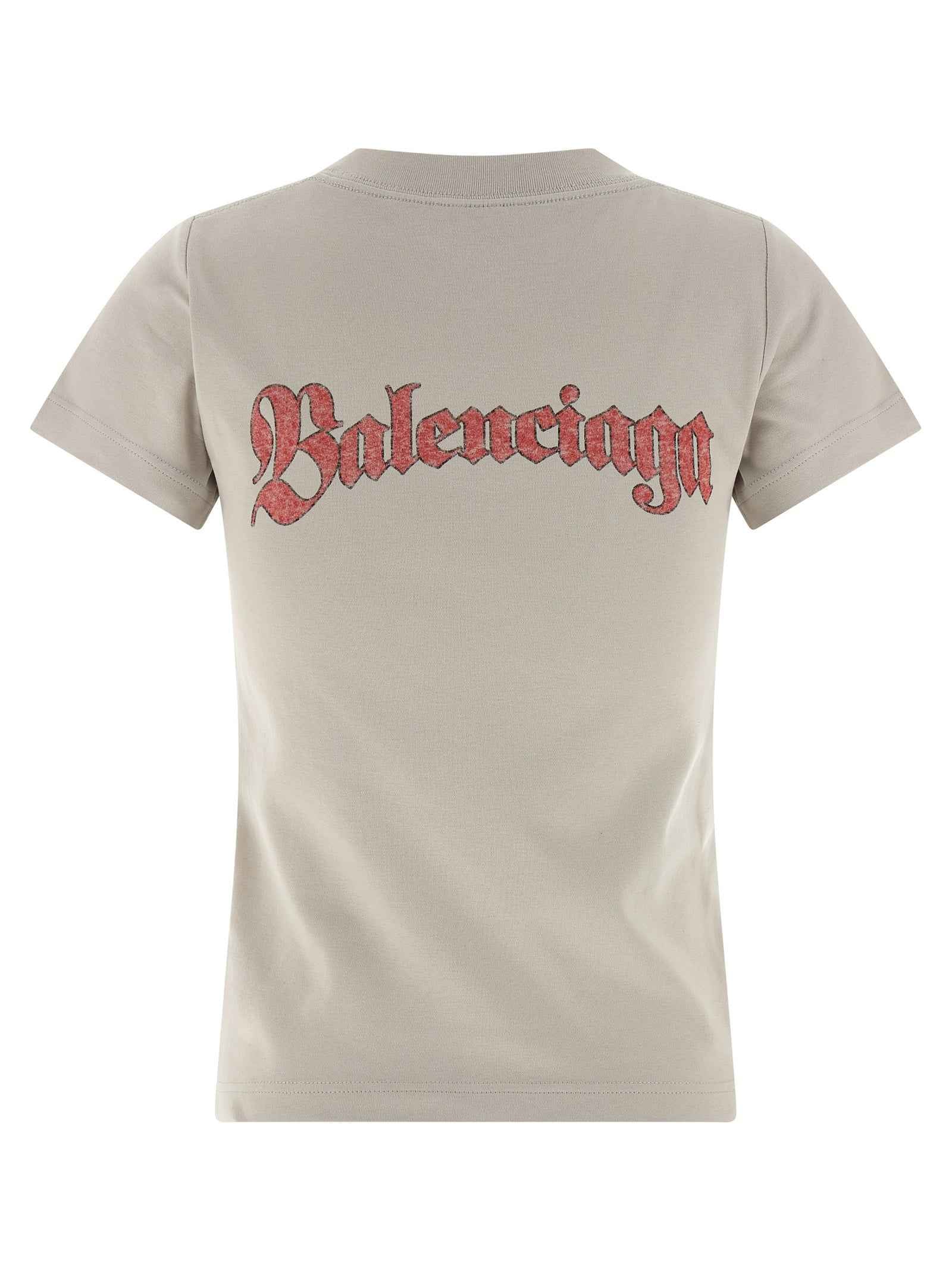 Balenciaga Gray Cotton T-Shirt