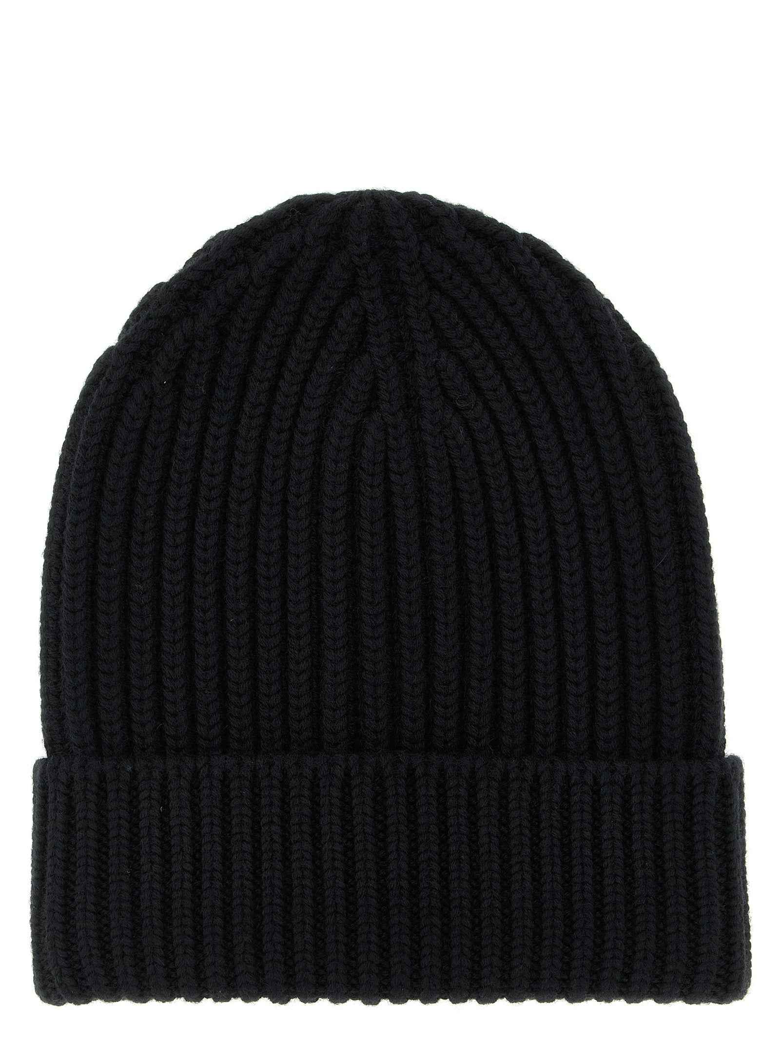 Dolce & Gabbana Black Wool Beanie