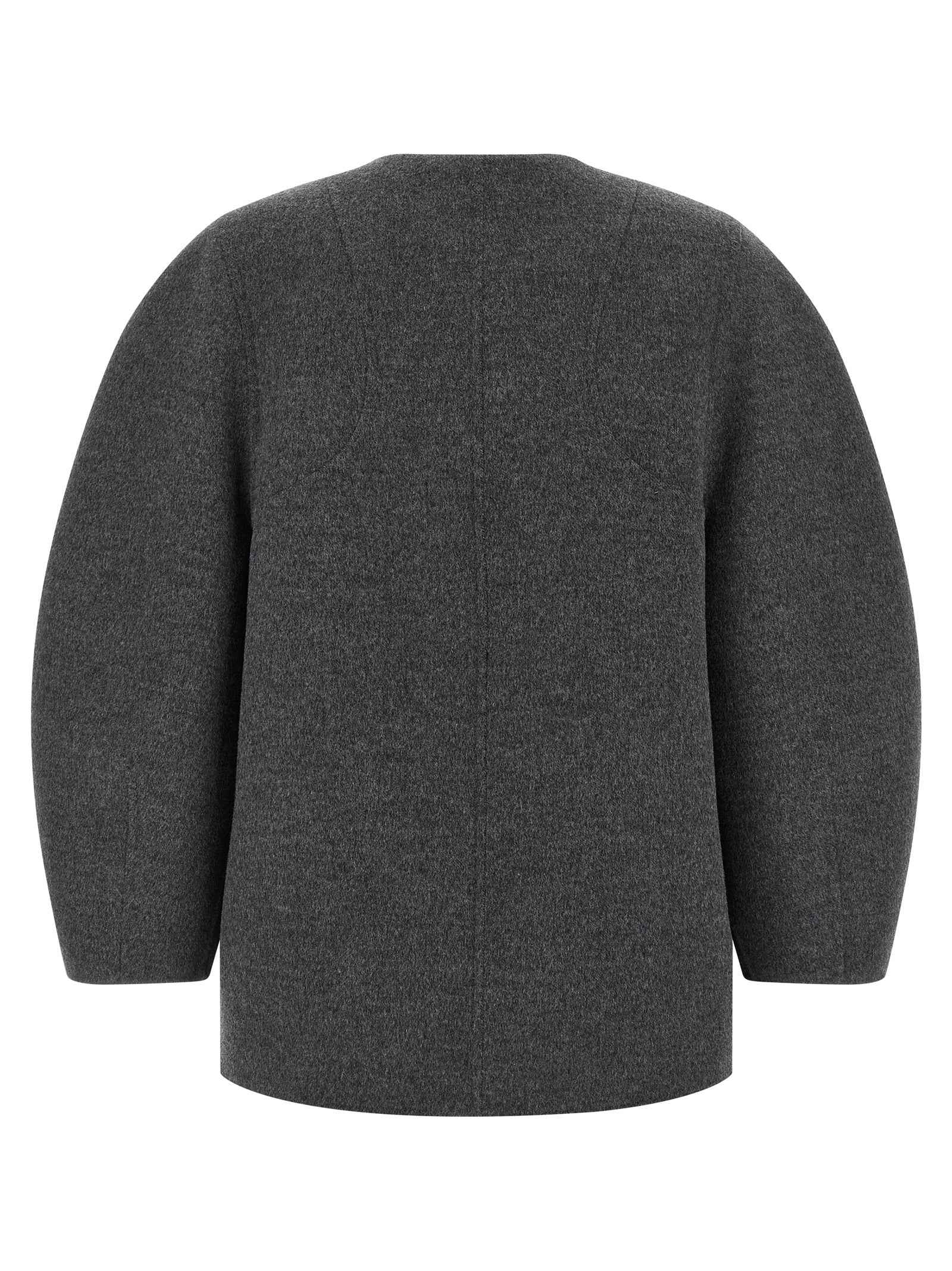 Fendi Gray Virgin Wool Coat