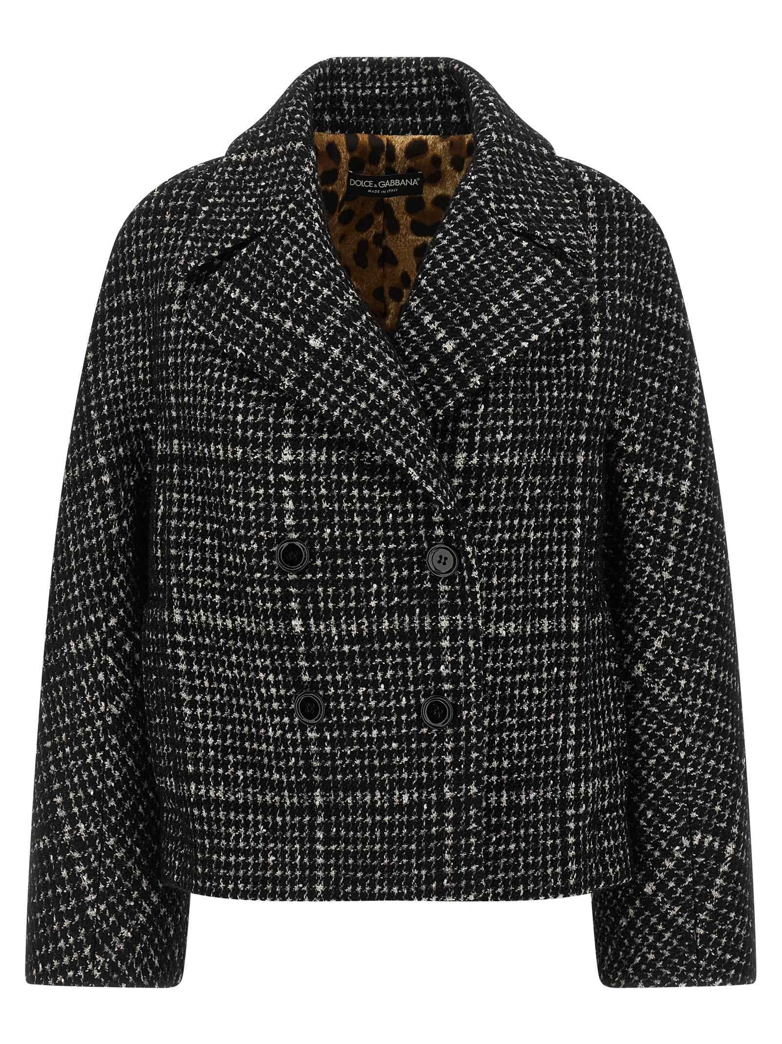 Dolce & Gabbana Bicolor Cotton Coat