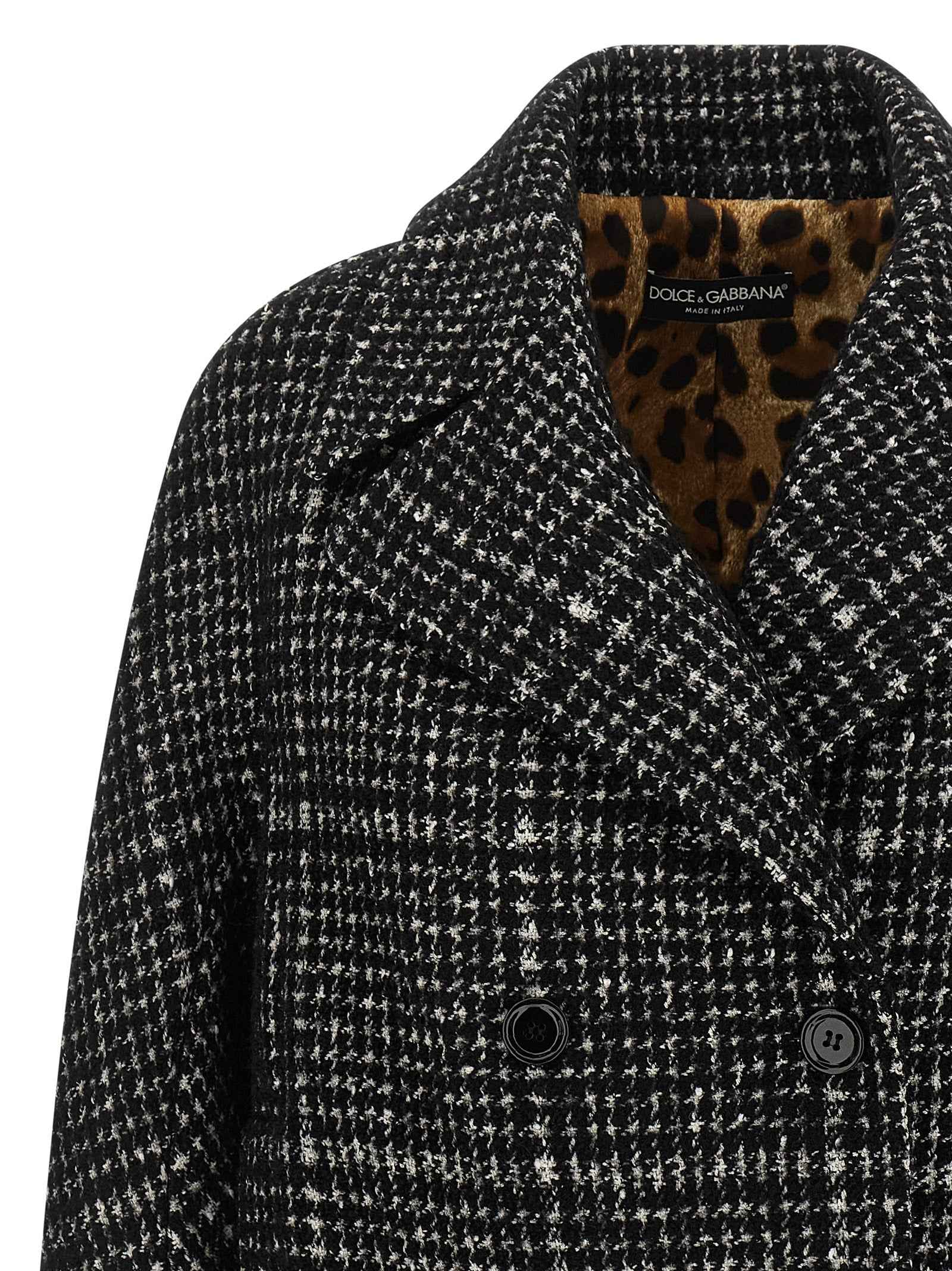 Dolce & Gabbana Bicolor Cotton Coat