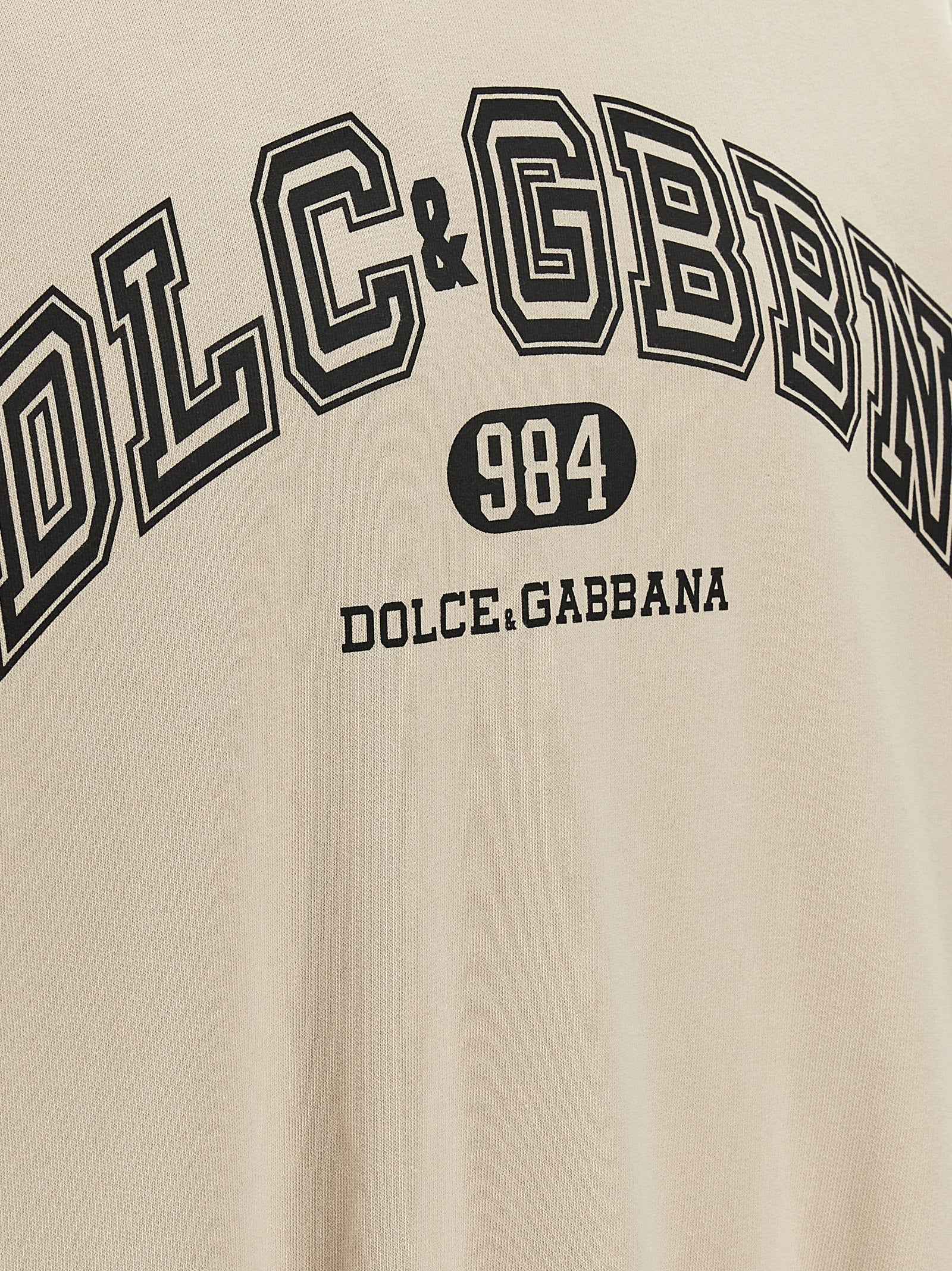 Dolce & Gabbana Beige Cotton Sweatshirt
