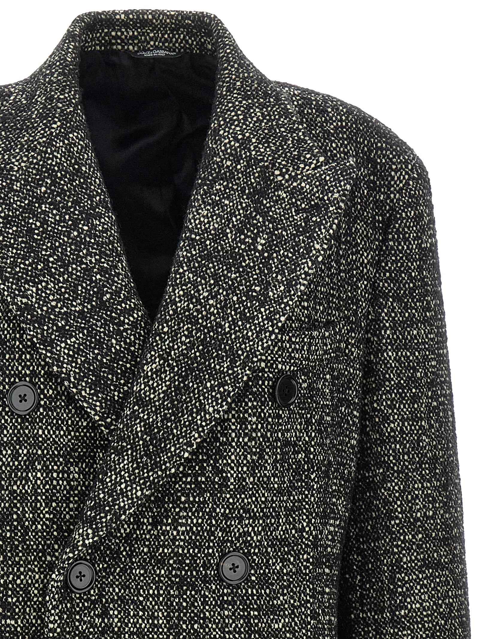 Dolce & Gabbana Bicolor Polyamide Coat