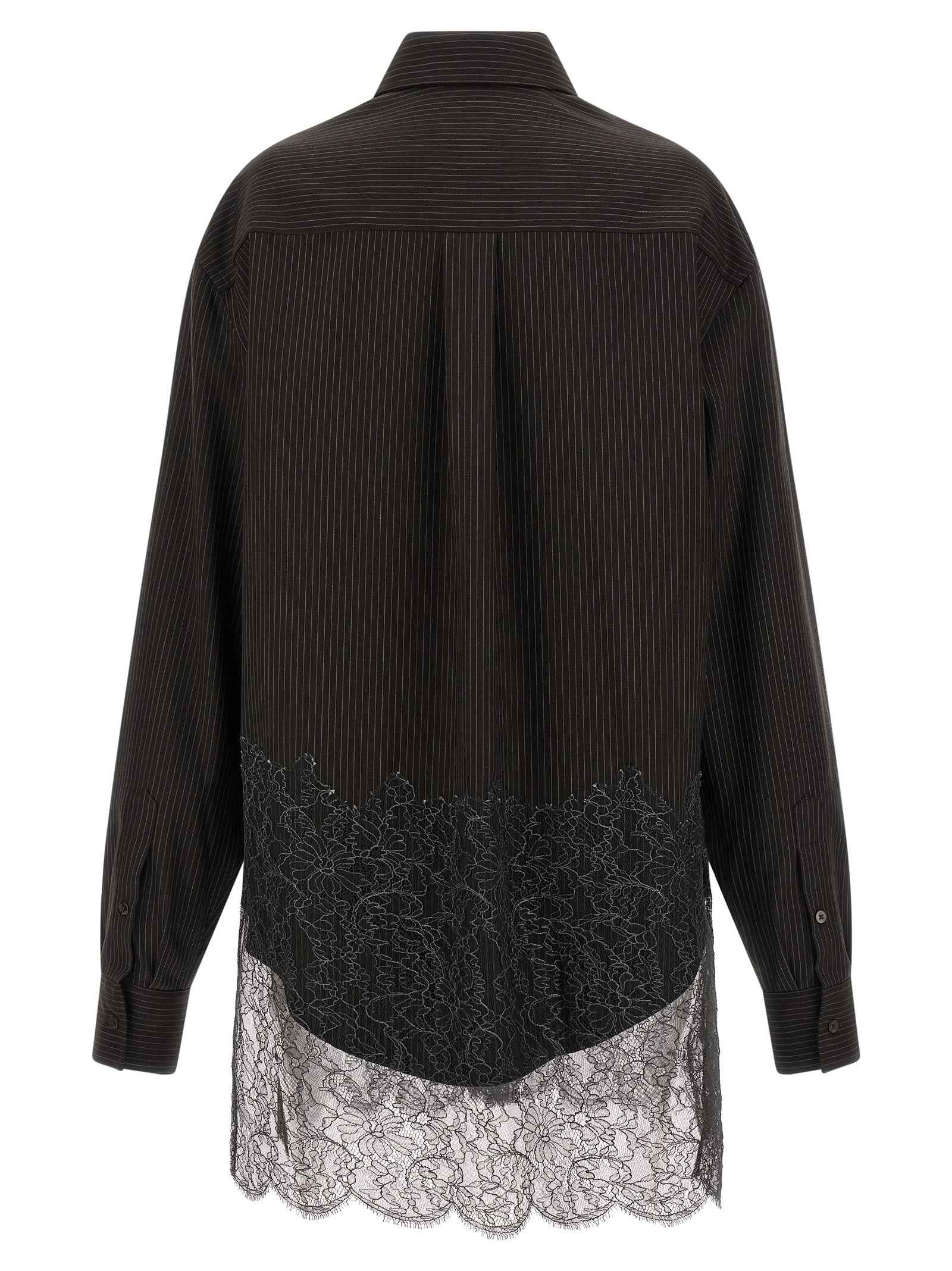 Fendi Brown Virgin Wool Blouse