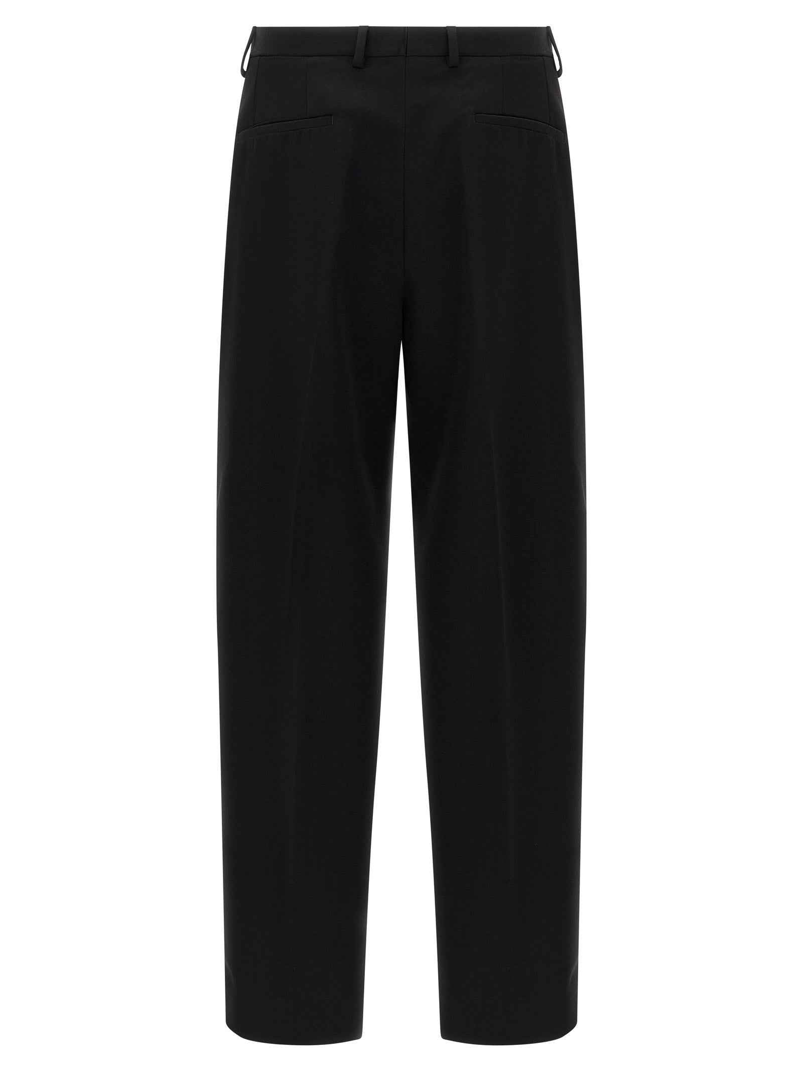 Dolce & Gabbana Black Virgin Wool Dress Pants