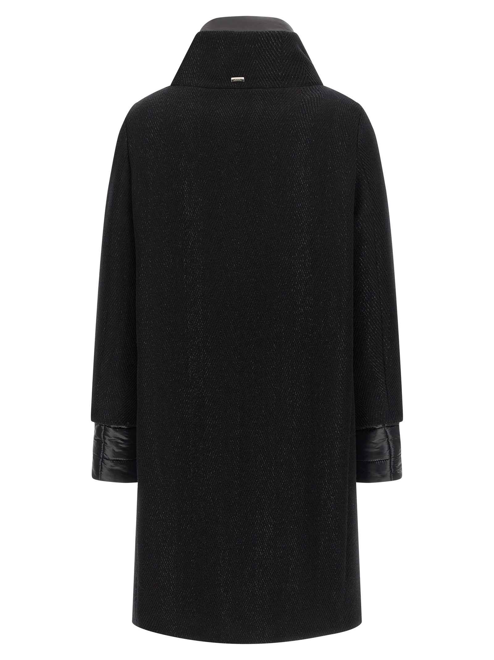 Herno Black Wool Coat