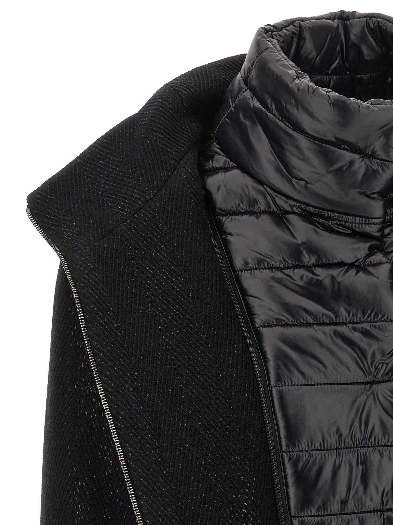 Herno Black Wool Coat
