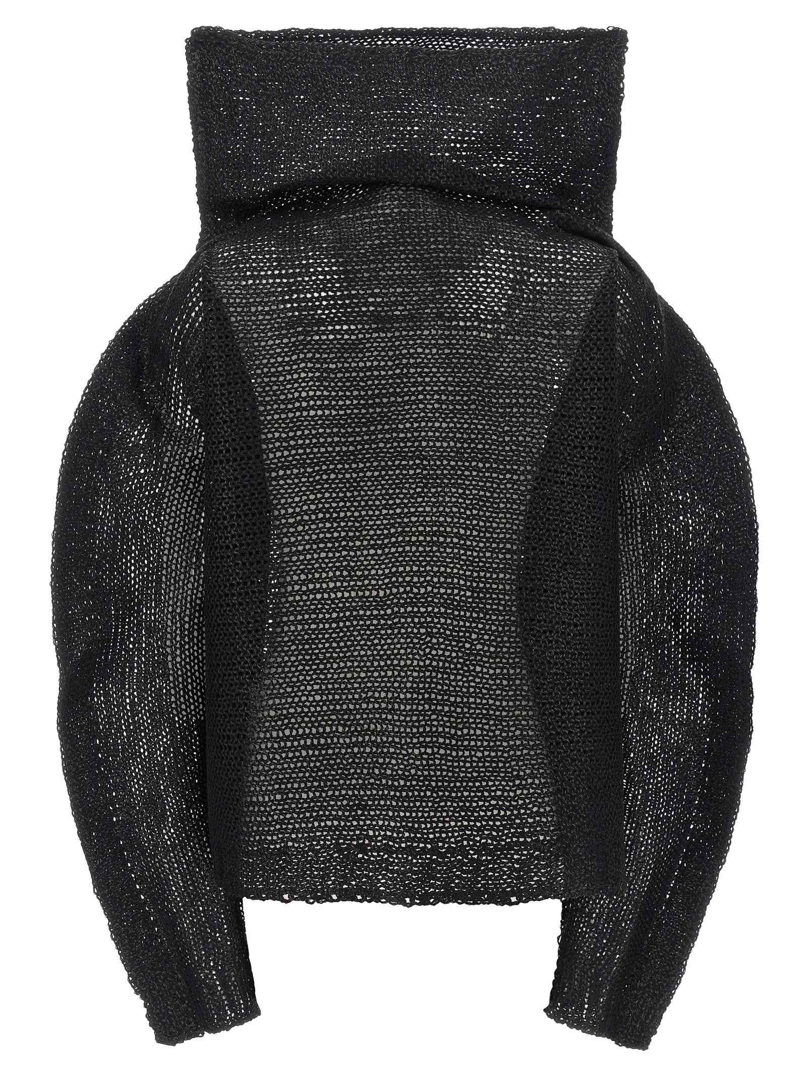 Issey Miyake Black Wool Sweatshirt