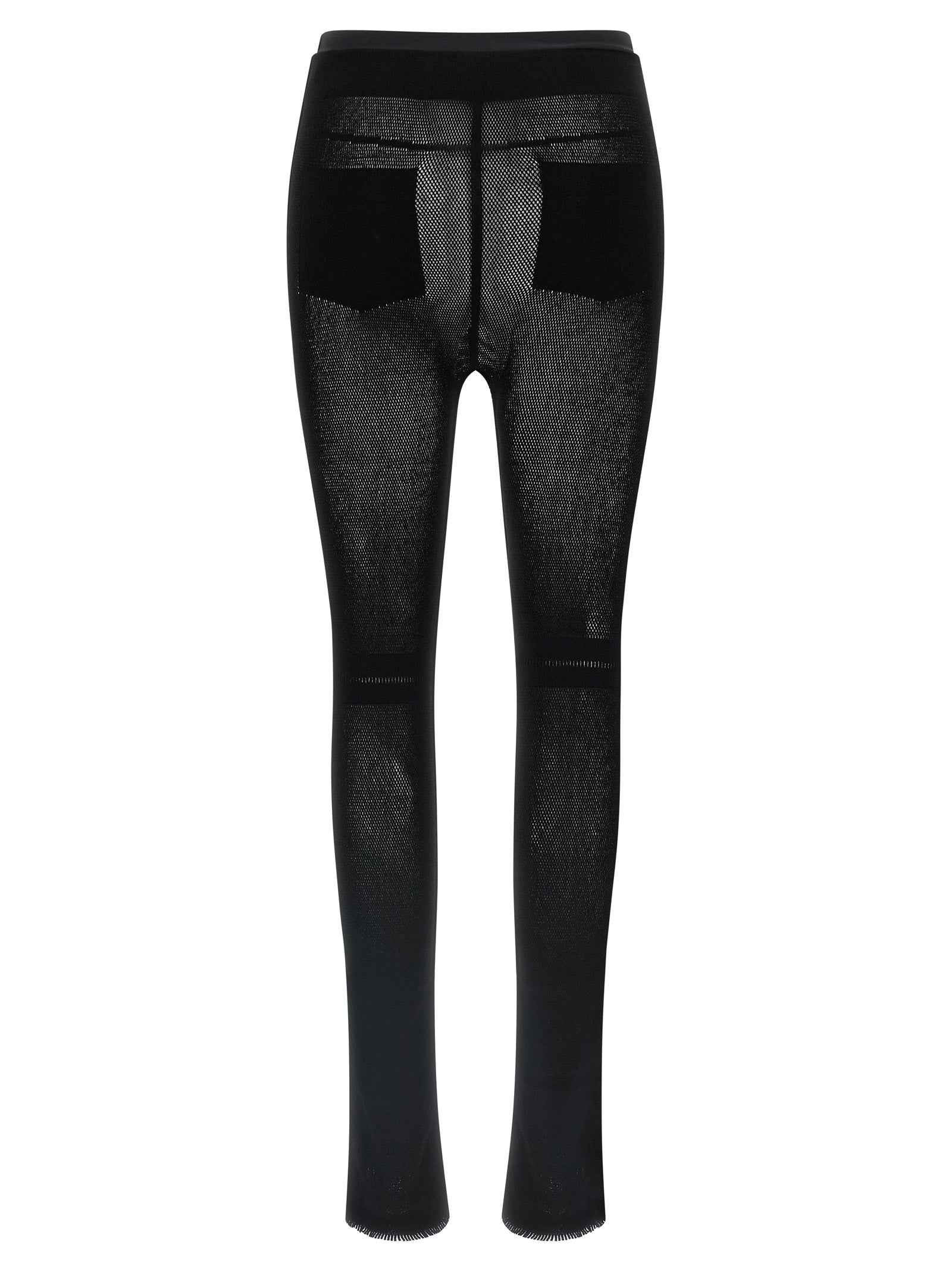 Issey Miyake Black Nylon Leggings