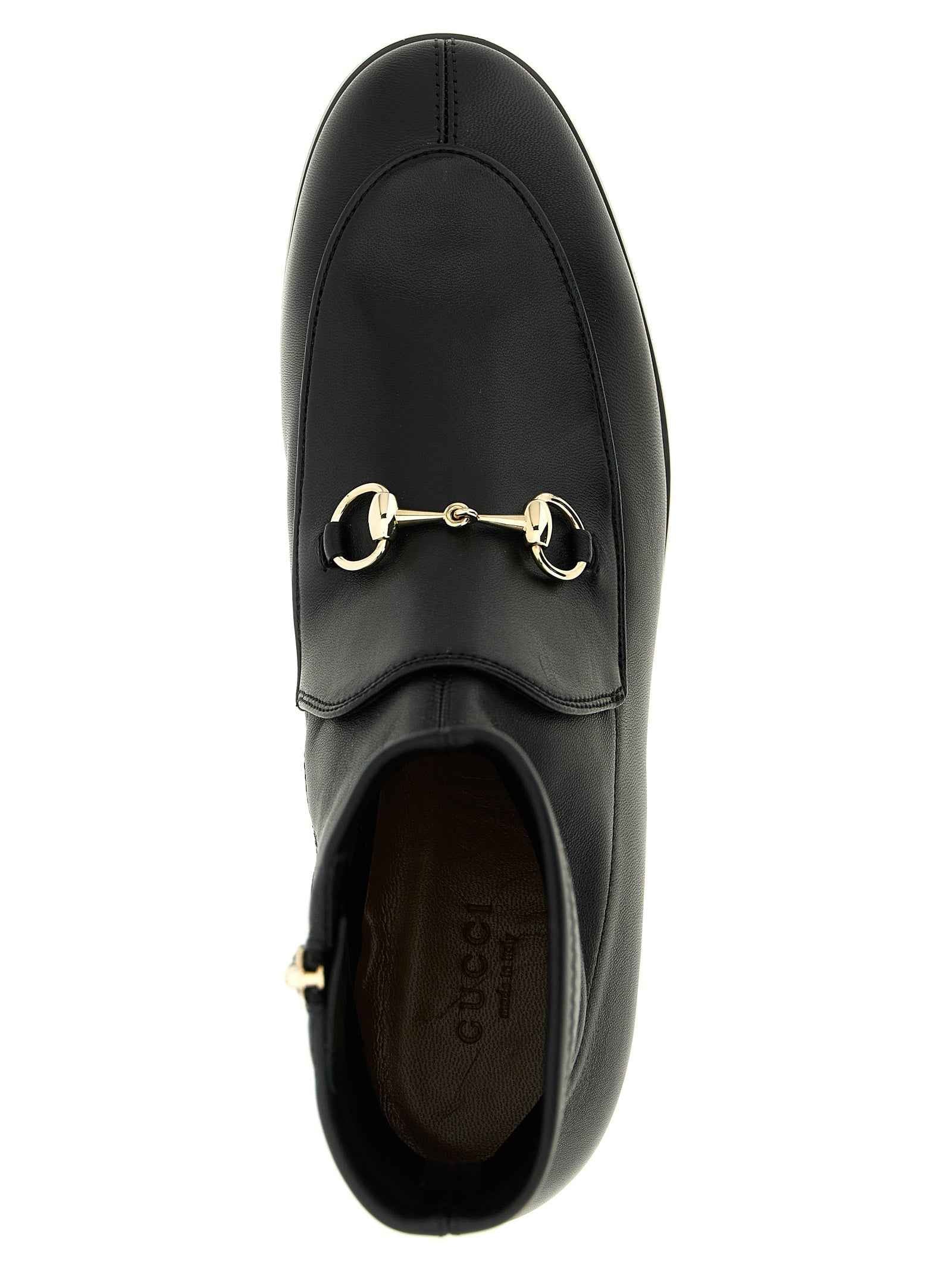 Gucci Black Lamb Leather Ankle Boots