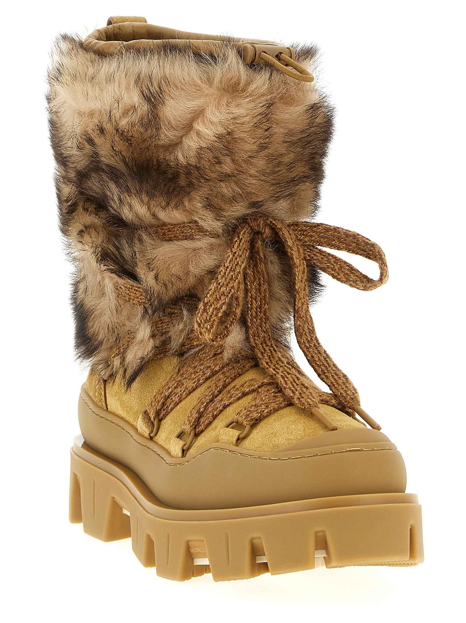 Moncler Brown Calfskin Flat Boots
