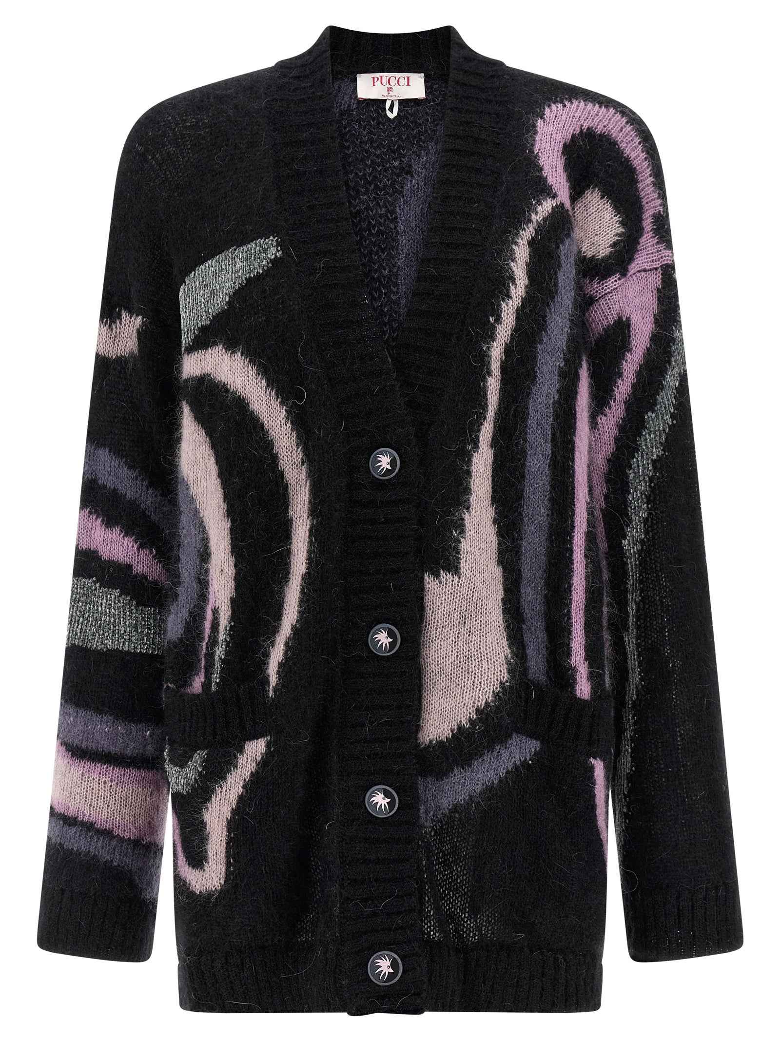 Emilio Pucci Black Wool Cardigan