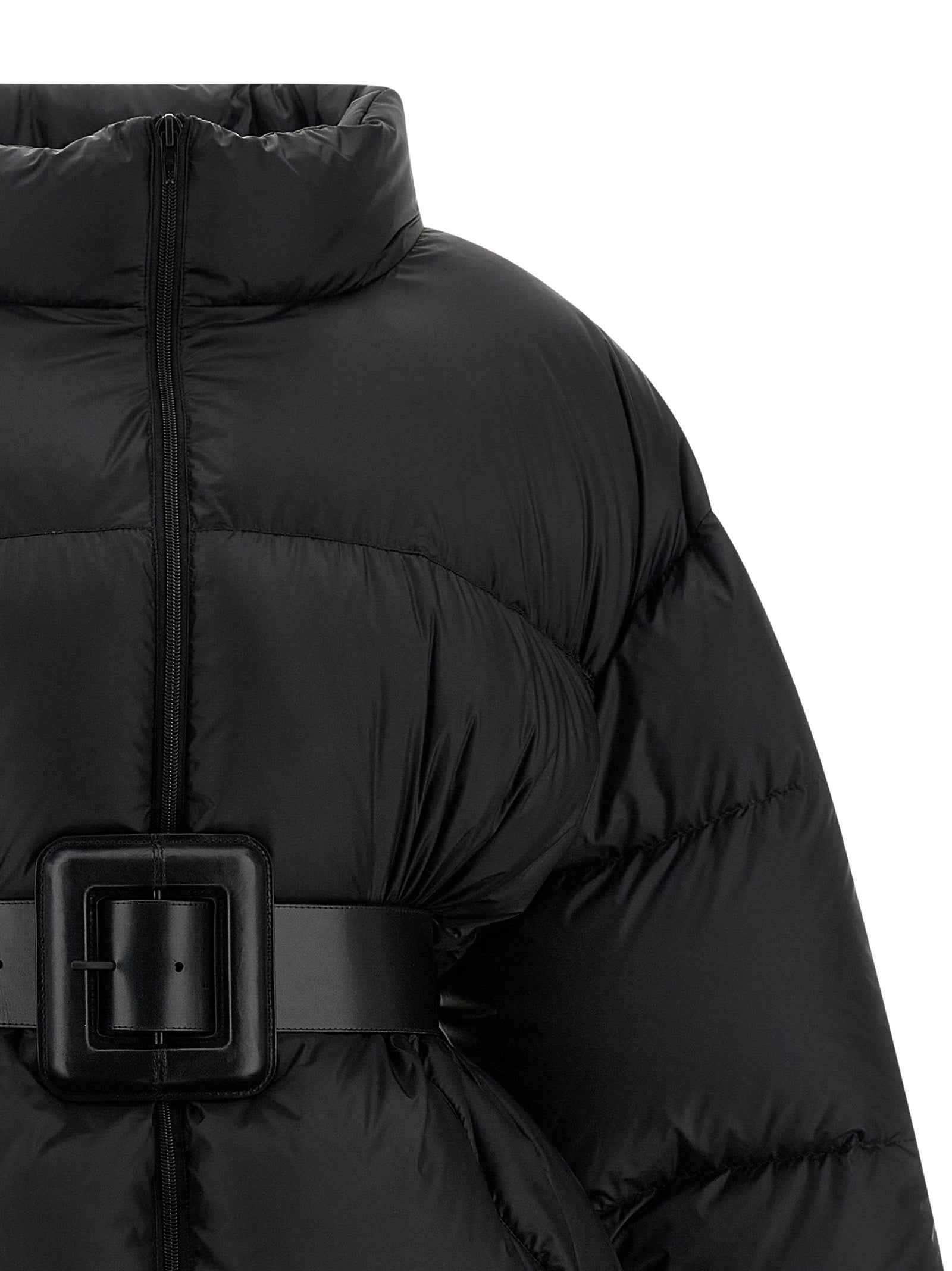 Balenciaga Black Polyamide Full-Length Jacket