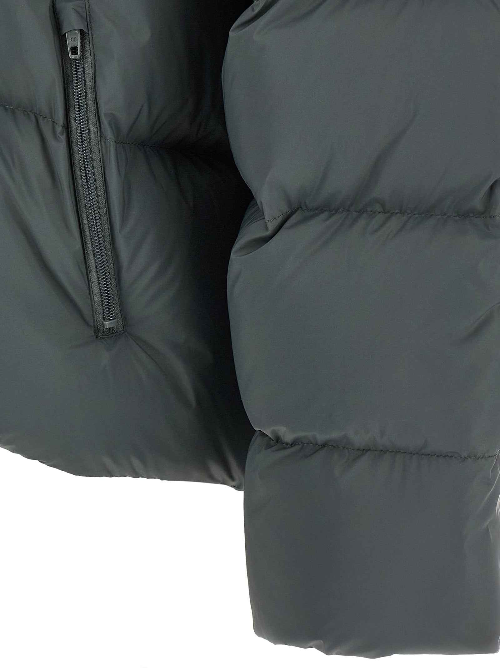 Balenciaga Gray Polyamide Full-Length Jacket