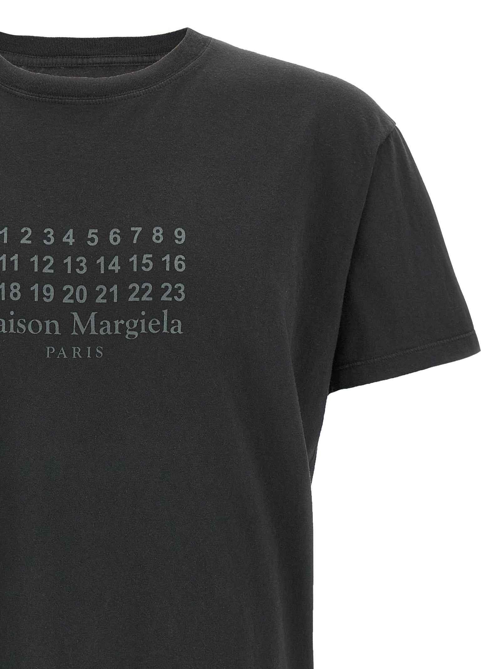 Maison Margiela Black Cotton T-Shirt