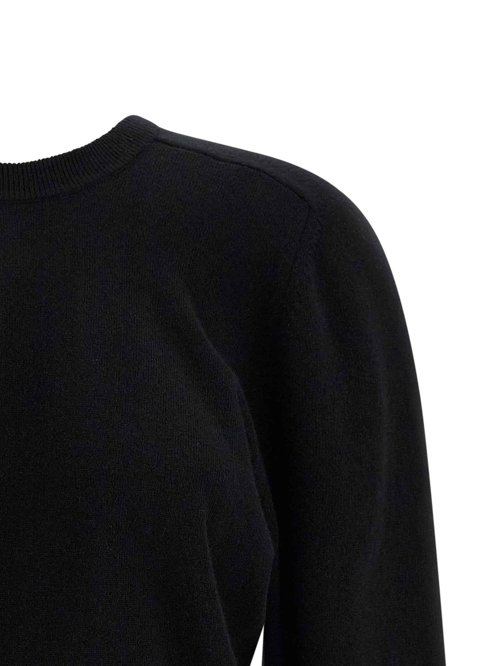 Maison Margiela Black Virgin Wool Cardigan