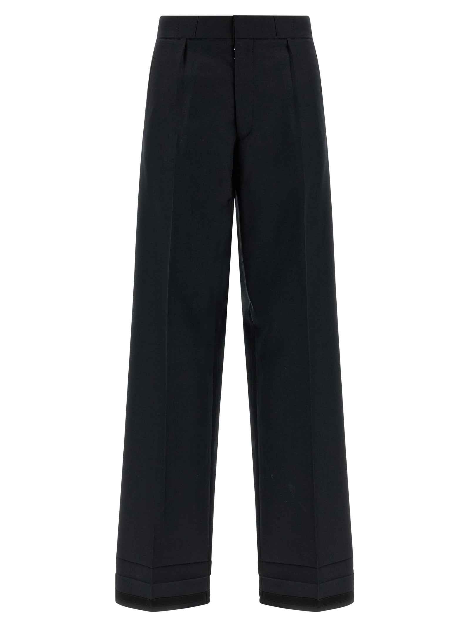 Maison Margiela Black Wool Dress Pants