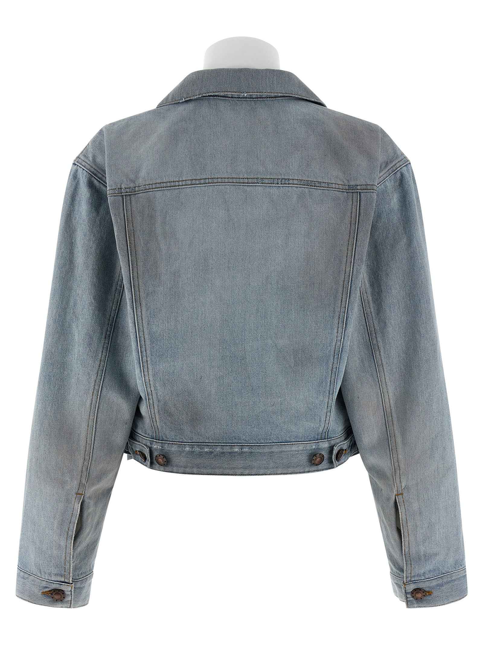 Balenciaga Blue Cotton Denim Jacket