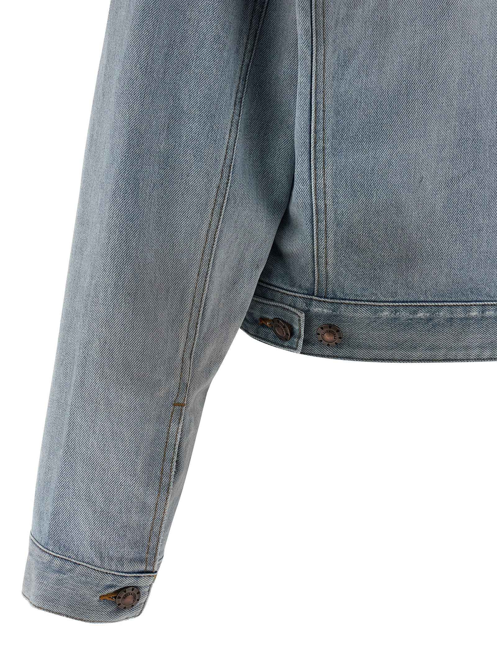 Balenciaga Blue Cotton Denim Jacket