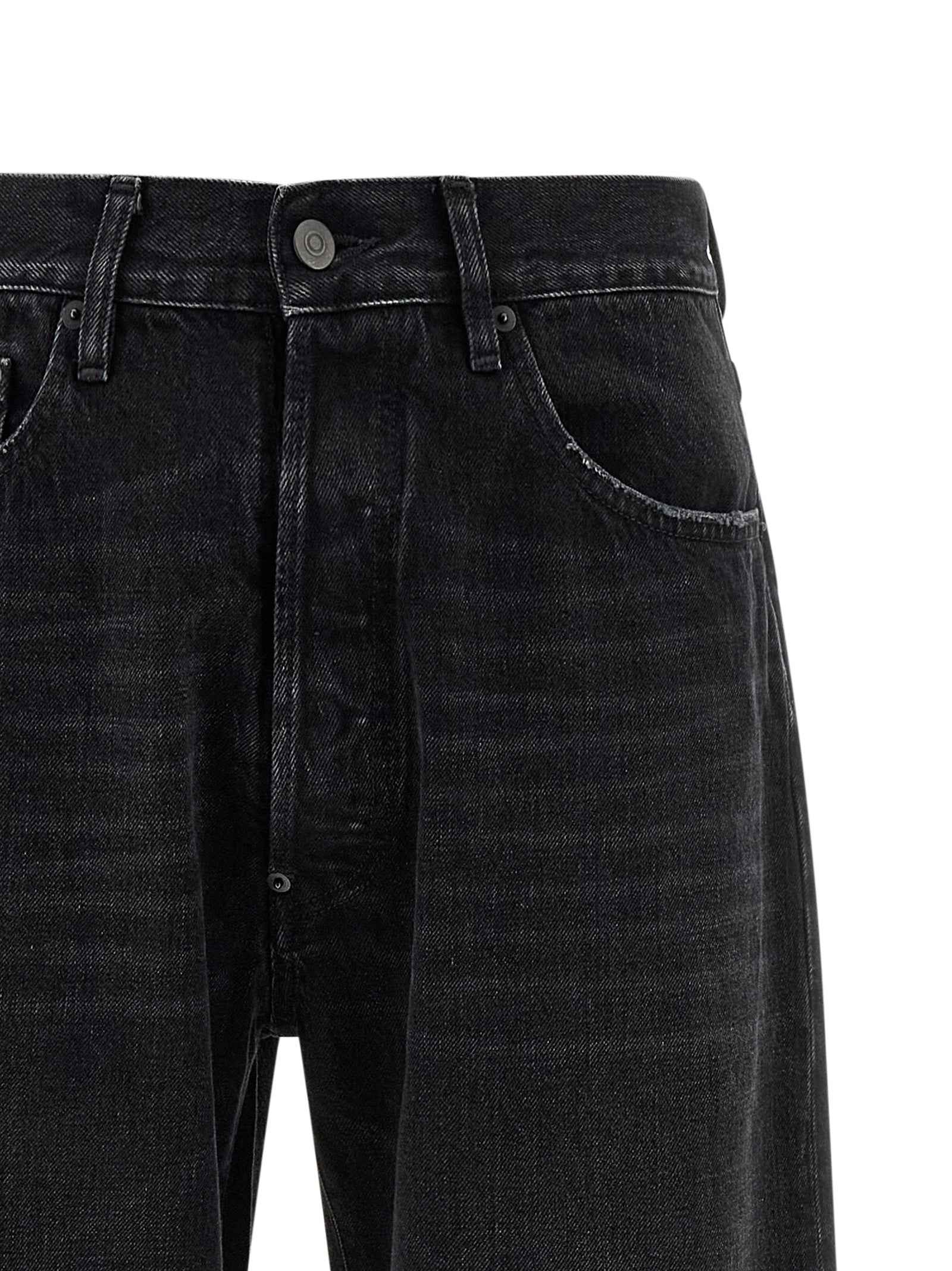 Maison Margiela Black Cotton Straight-Leg Jeans