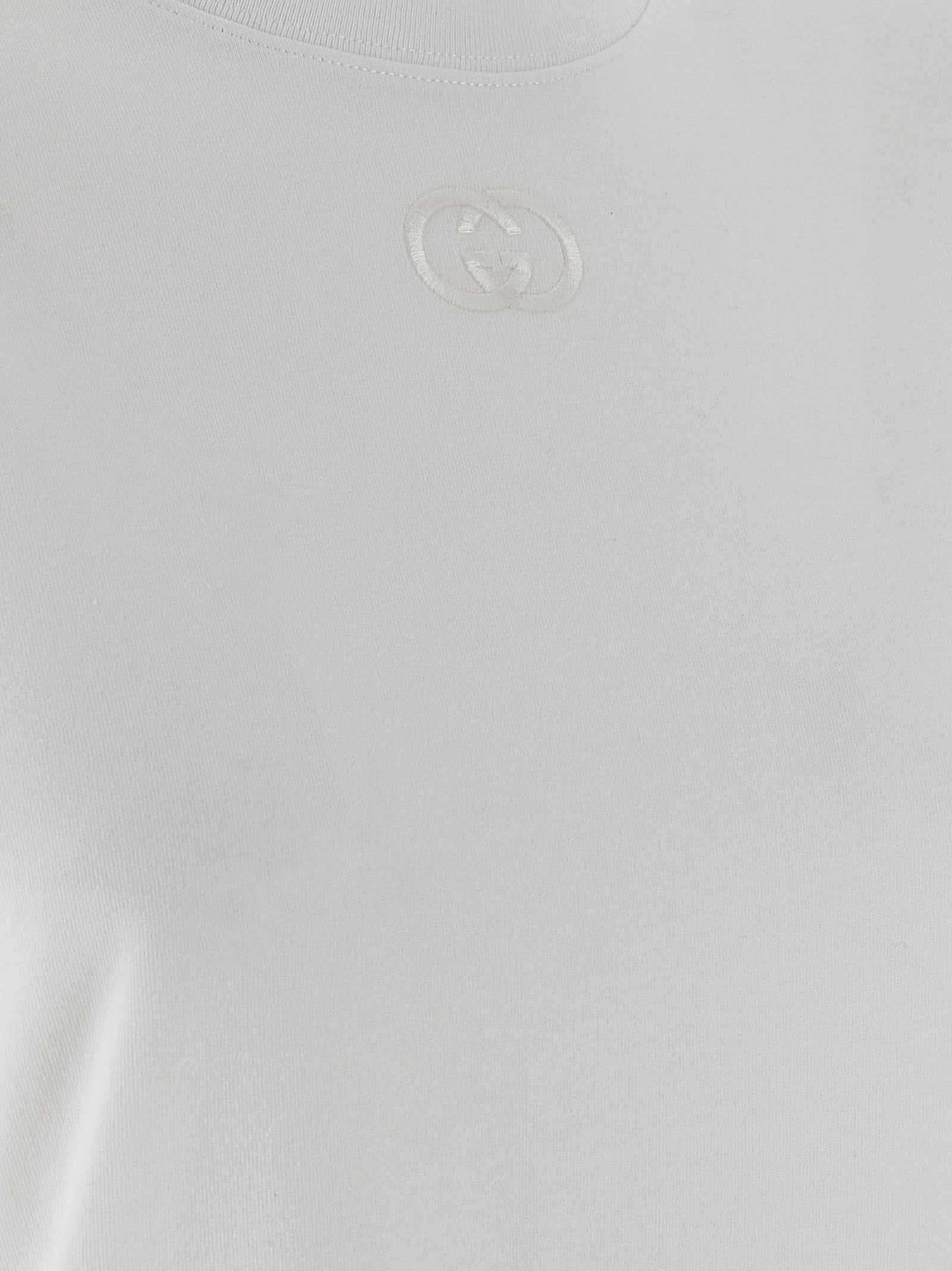Gucci White Cotton T-Shirt