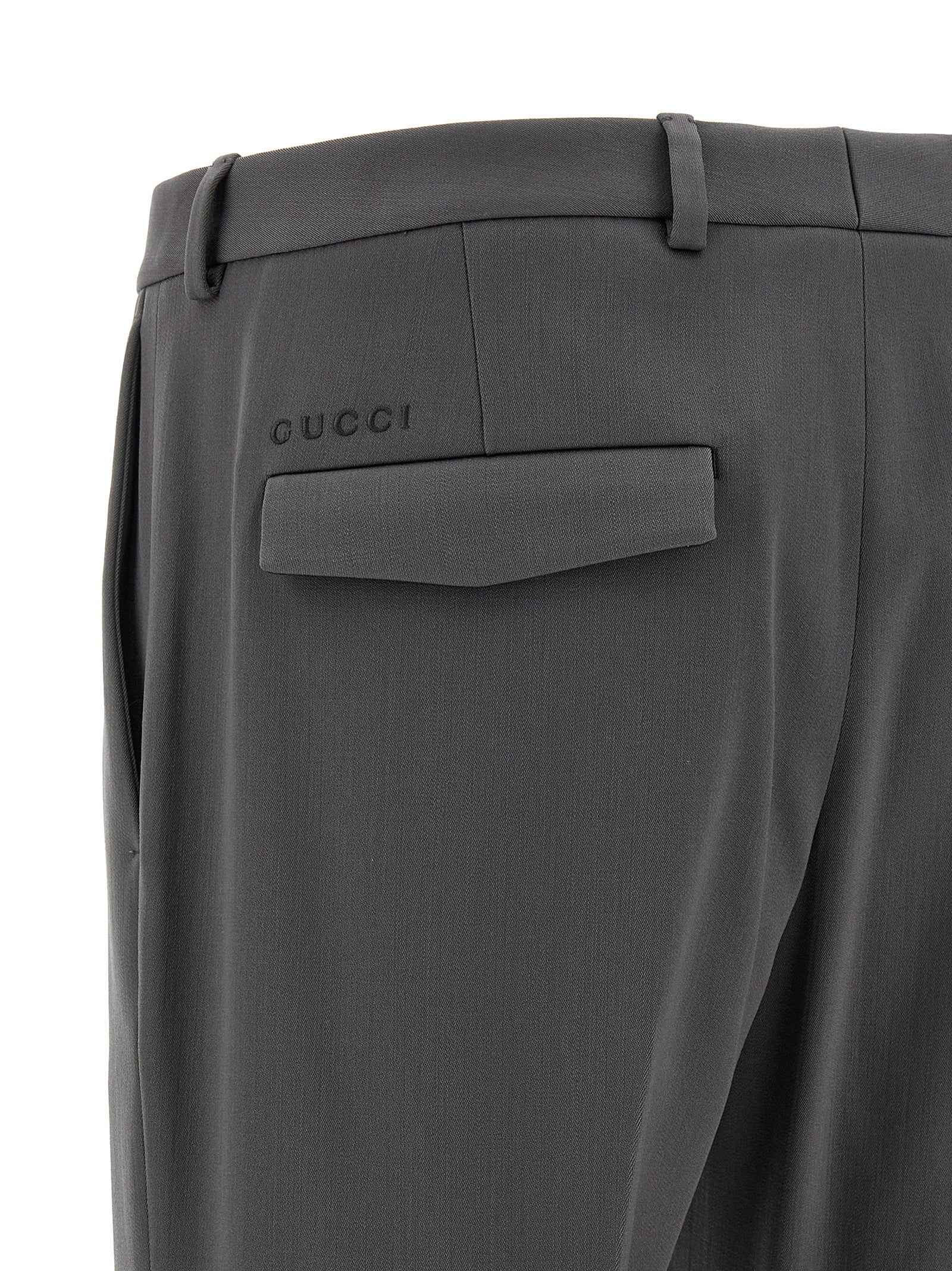 Gucci Gray Wool Dress Pants