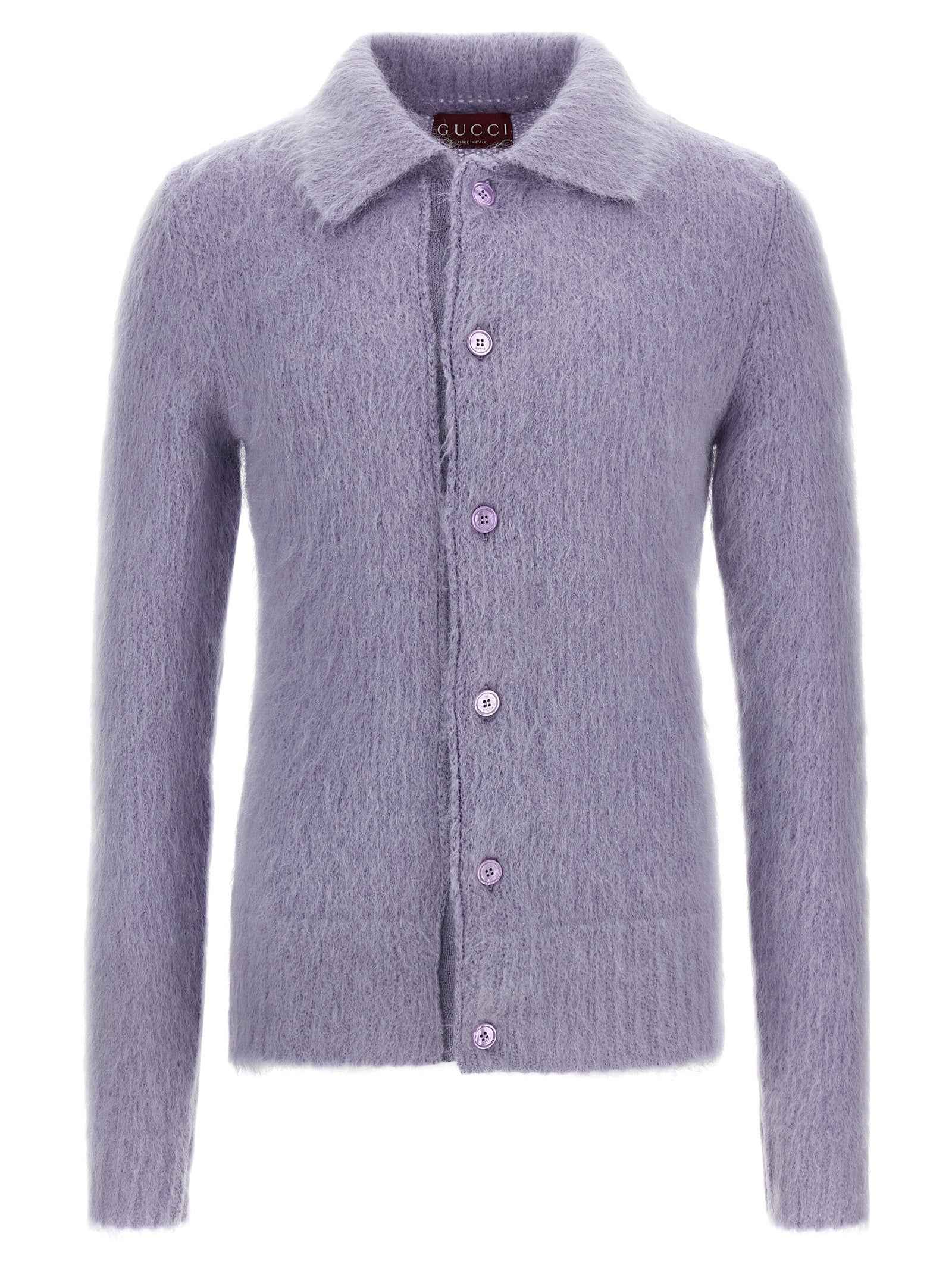 Gucci Purple Wool Cardigan