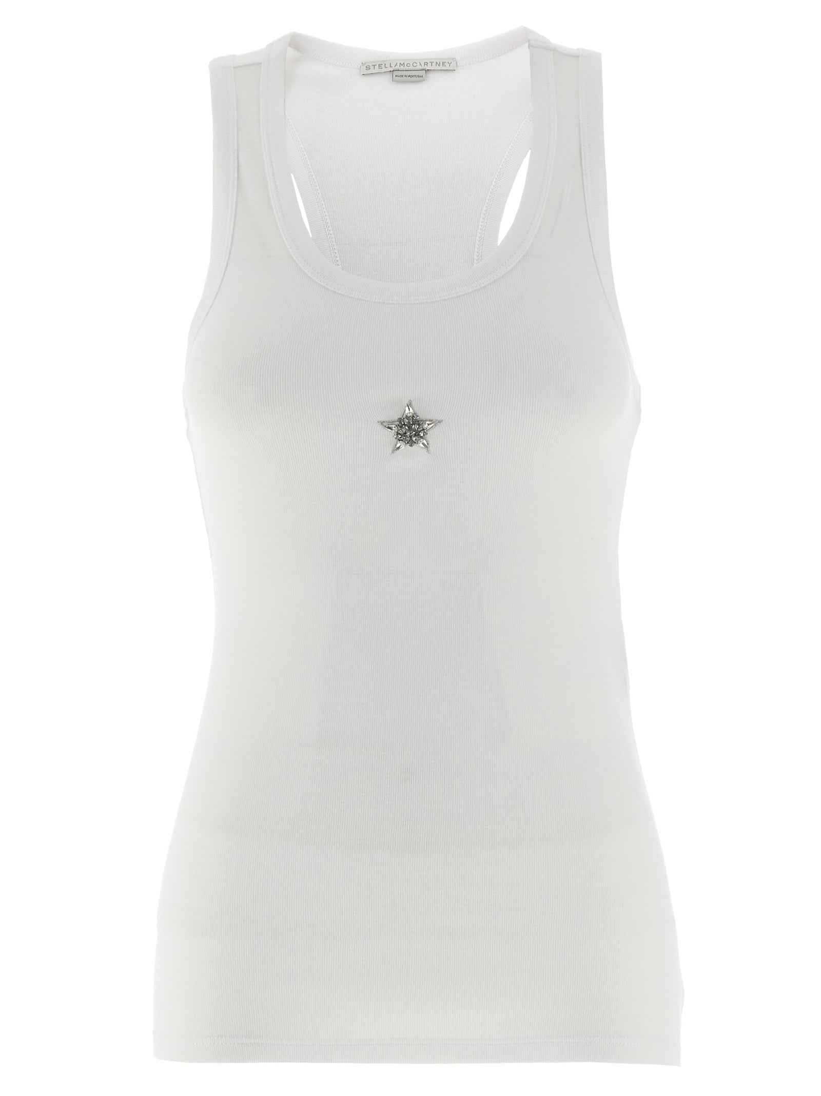 Stella McCartney White Lyocell Tank Tops
