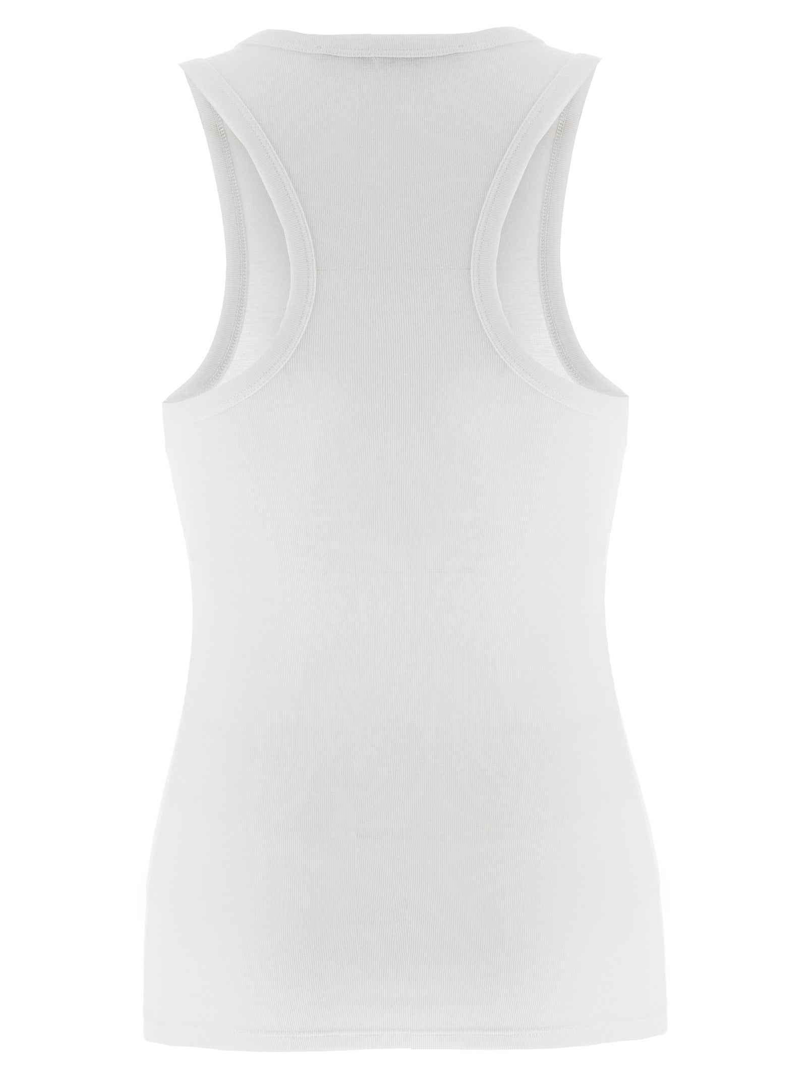 Stella McCartney White Lyocell Tank Tops