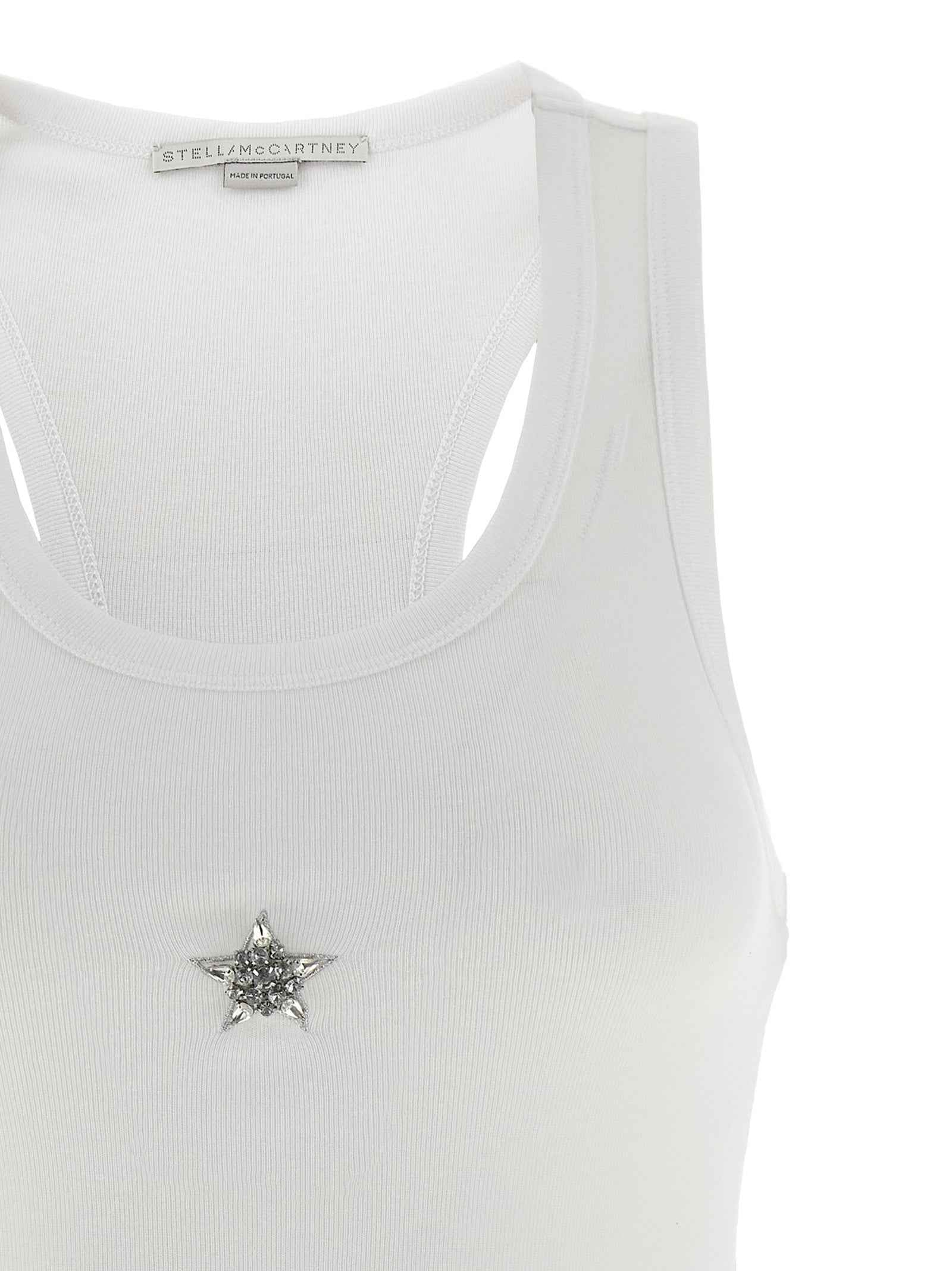 Stella McCartney White Lyocell Tank Tops