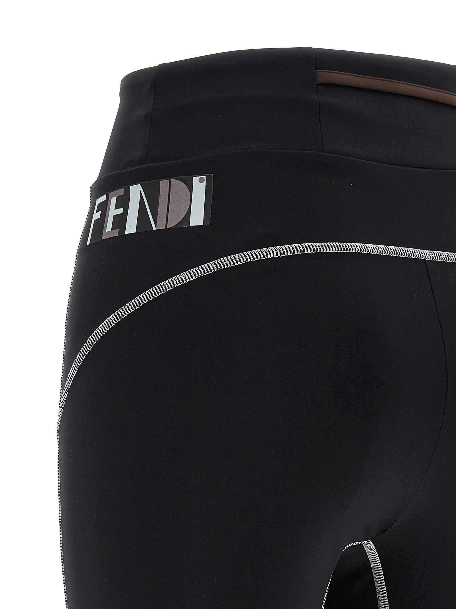 Fendi Black Polyamide Leggings