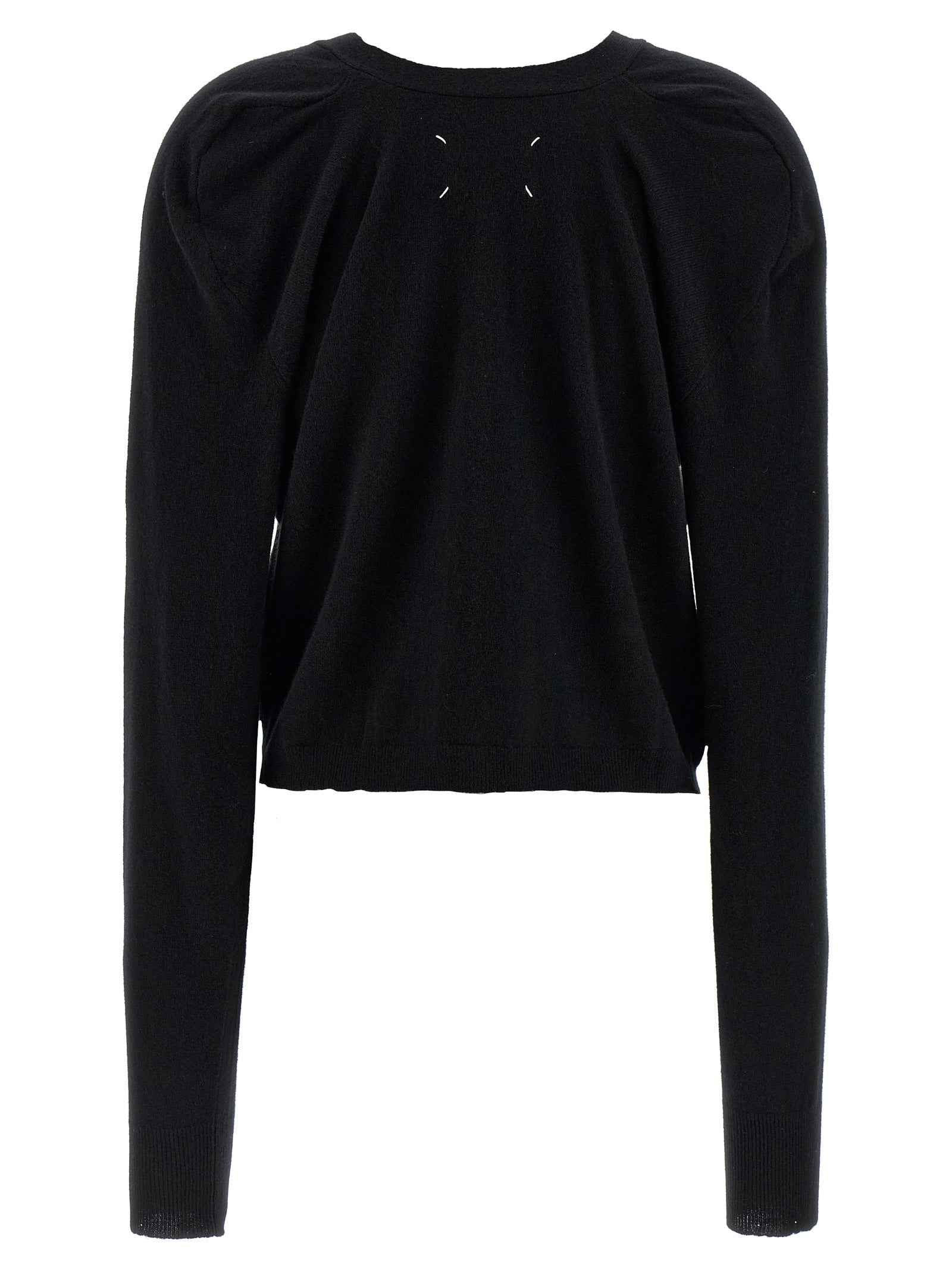 Maison Margiela Black Wool Cardigan