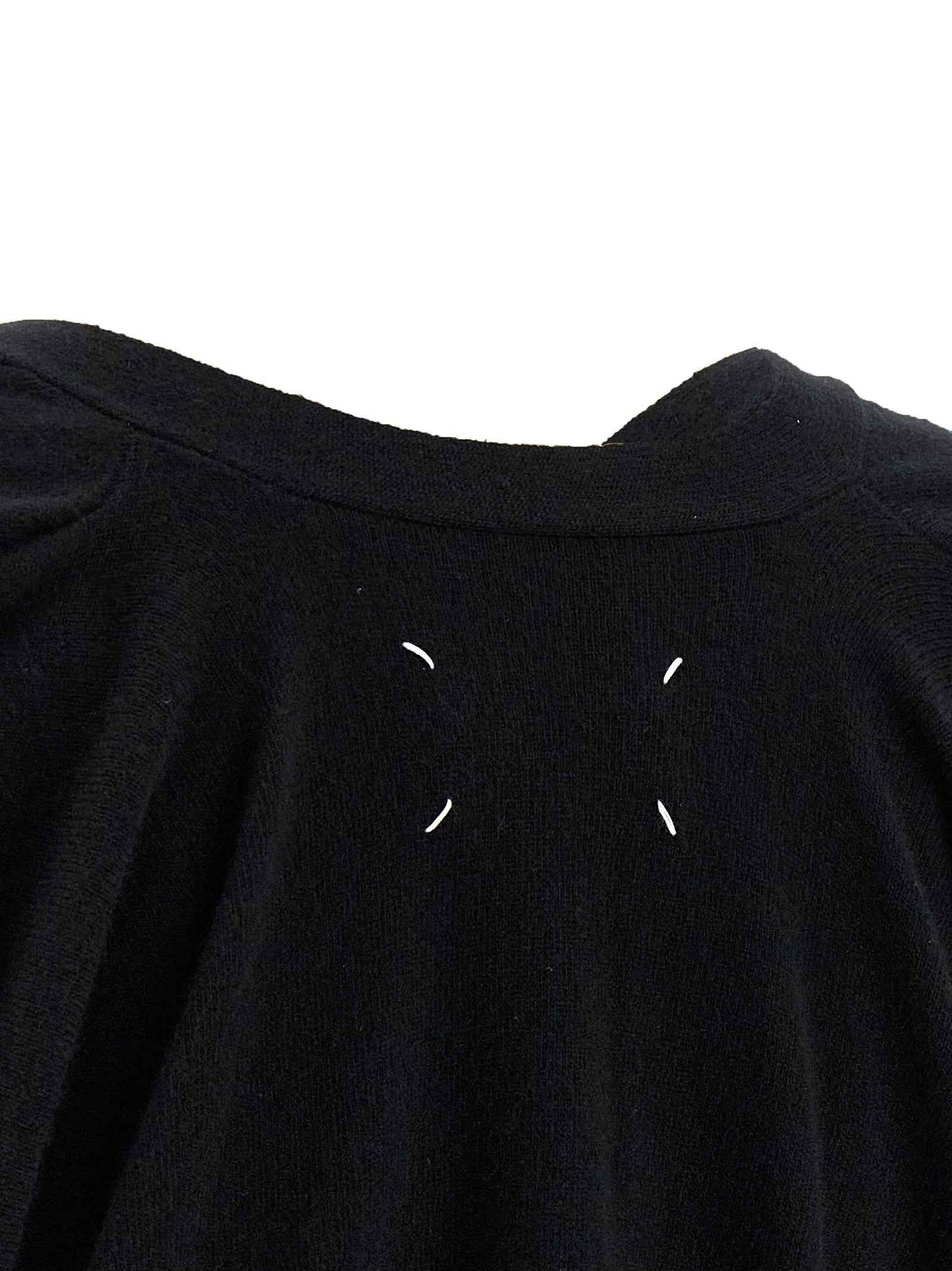 Maison Margiela Black Wool Cardigan