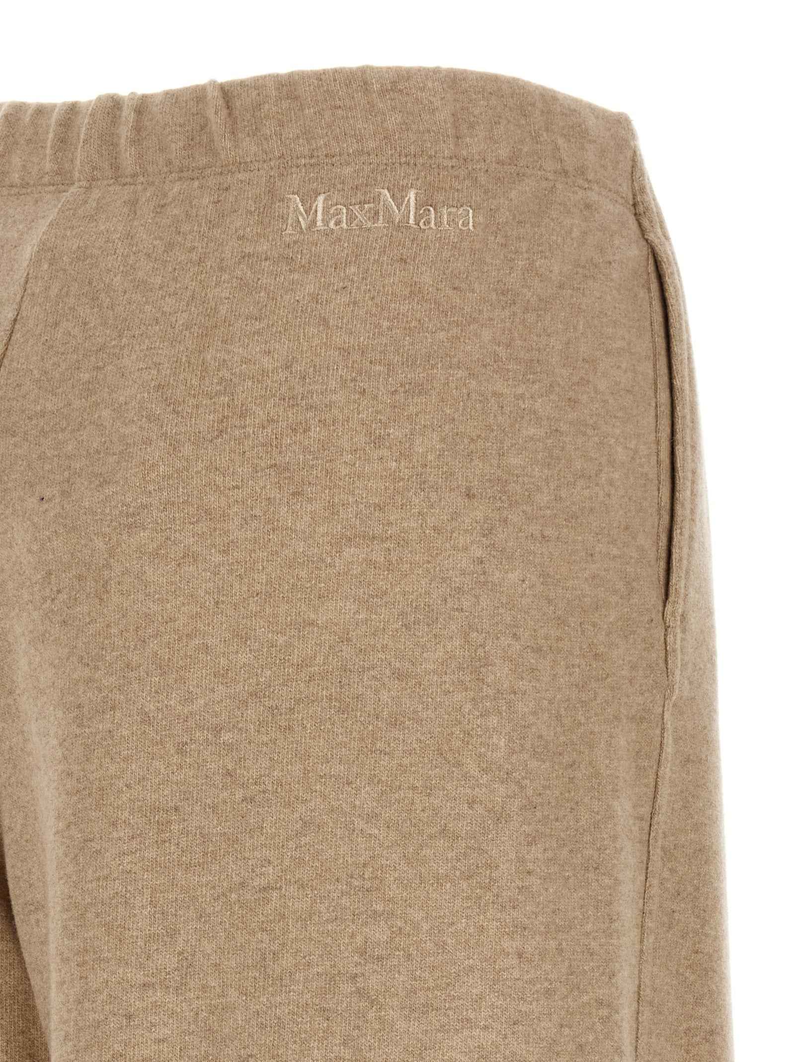 Max Mara Beige Cashmere Casual Pants