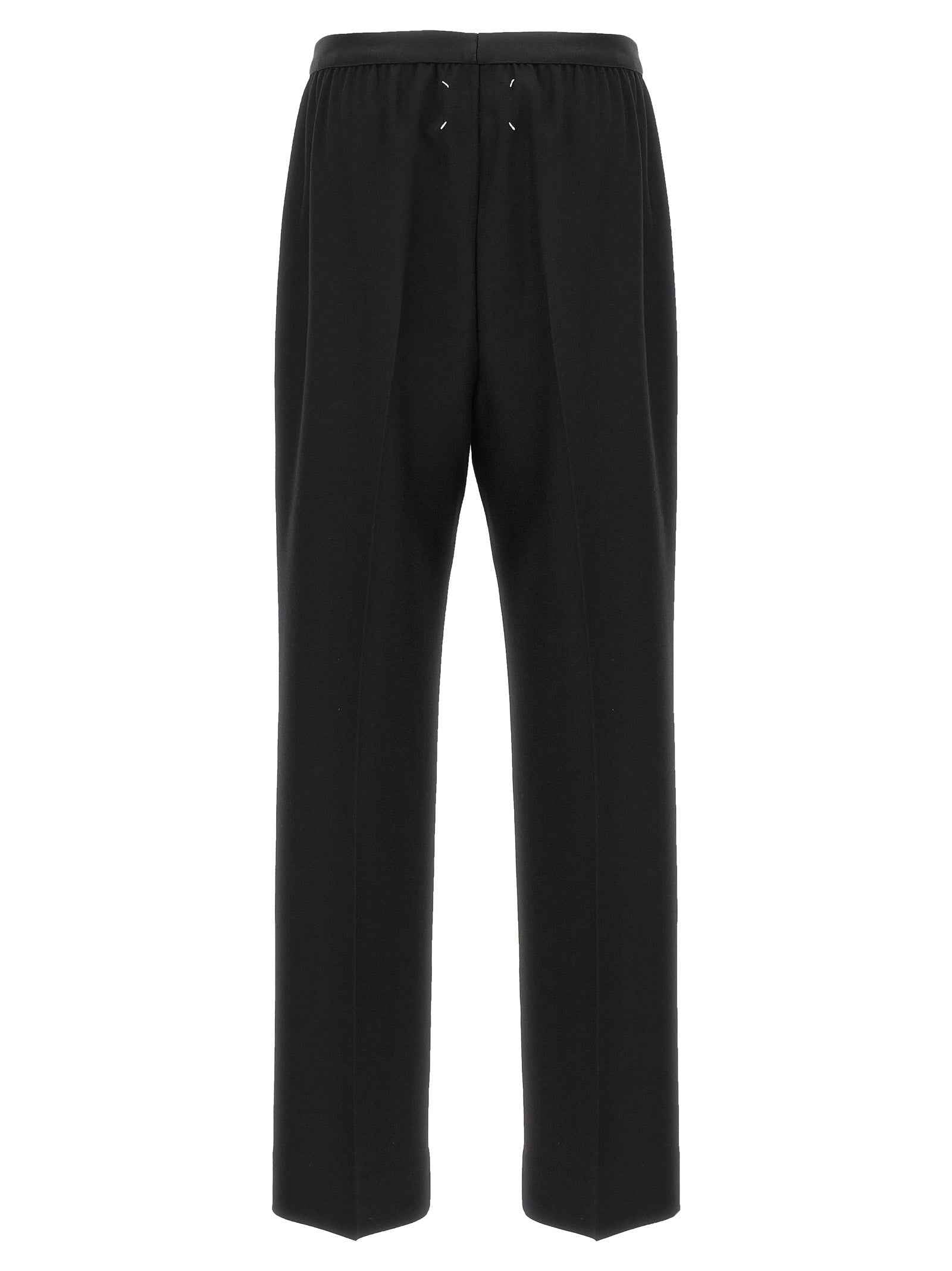 Maison Margiela Black Virgin Wool Casual Pants