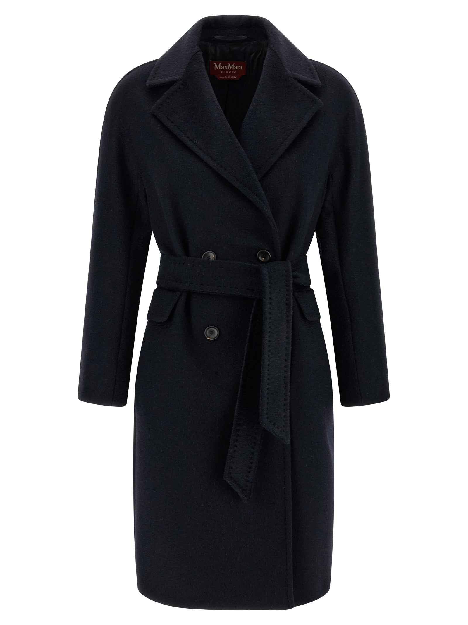 Max Mara Blue Cashmere Coat