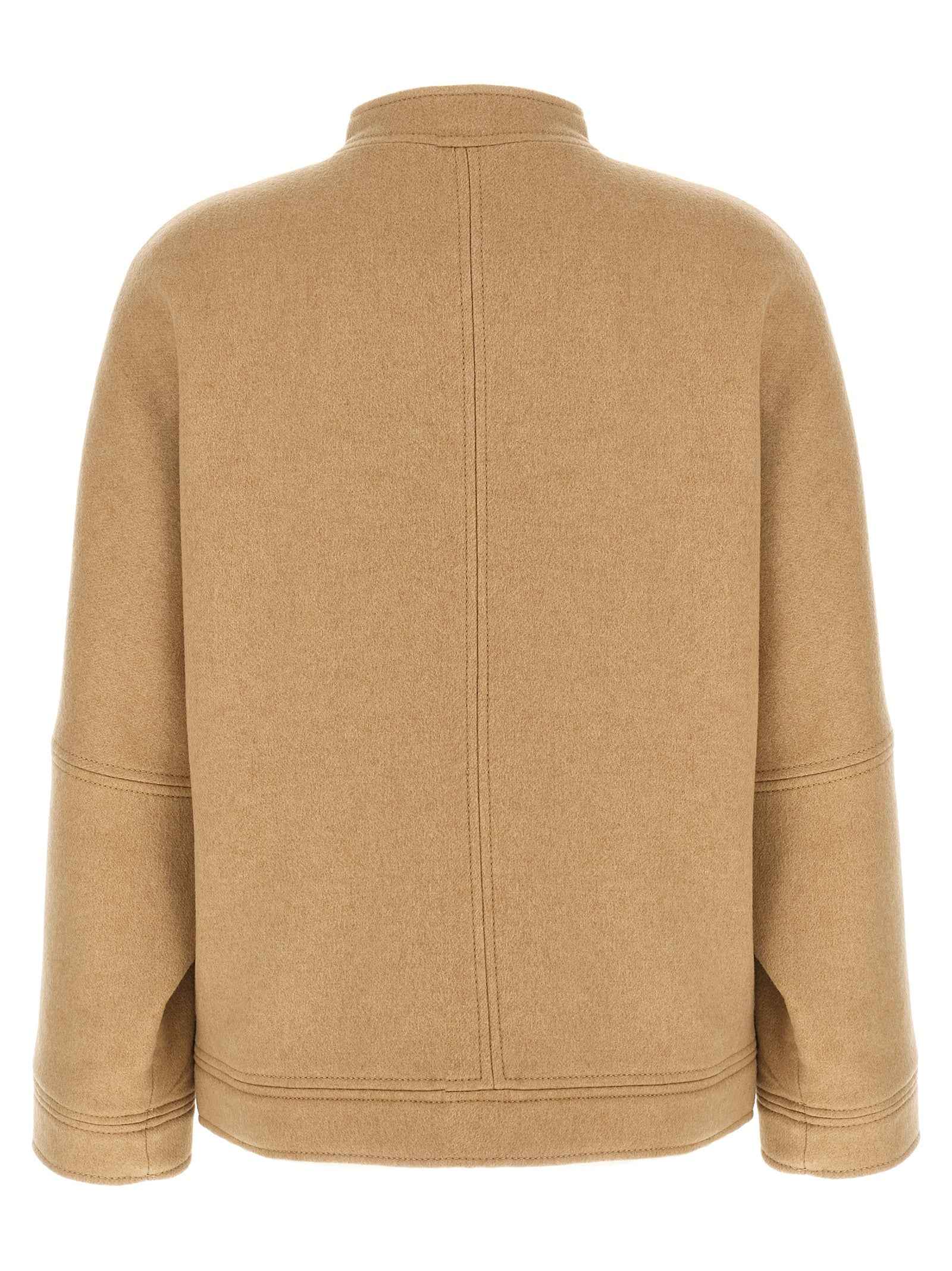 Max Mara Beige Cashmere Bomber
