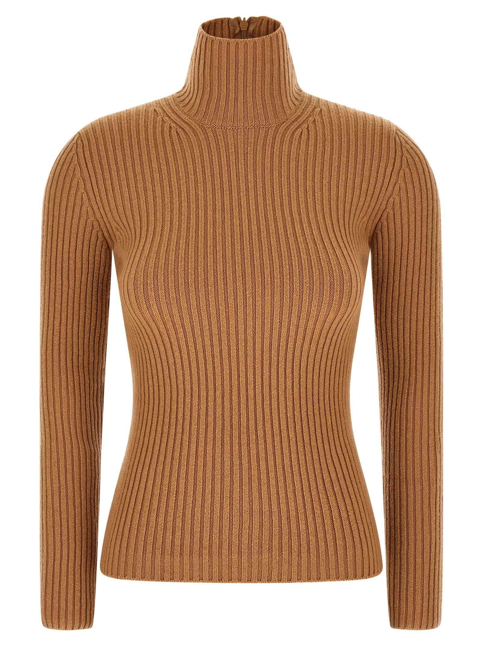 Max Mara Beige Wool Cardigan