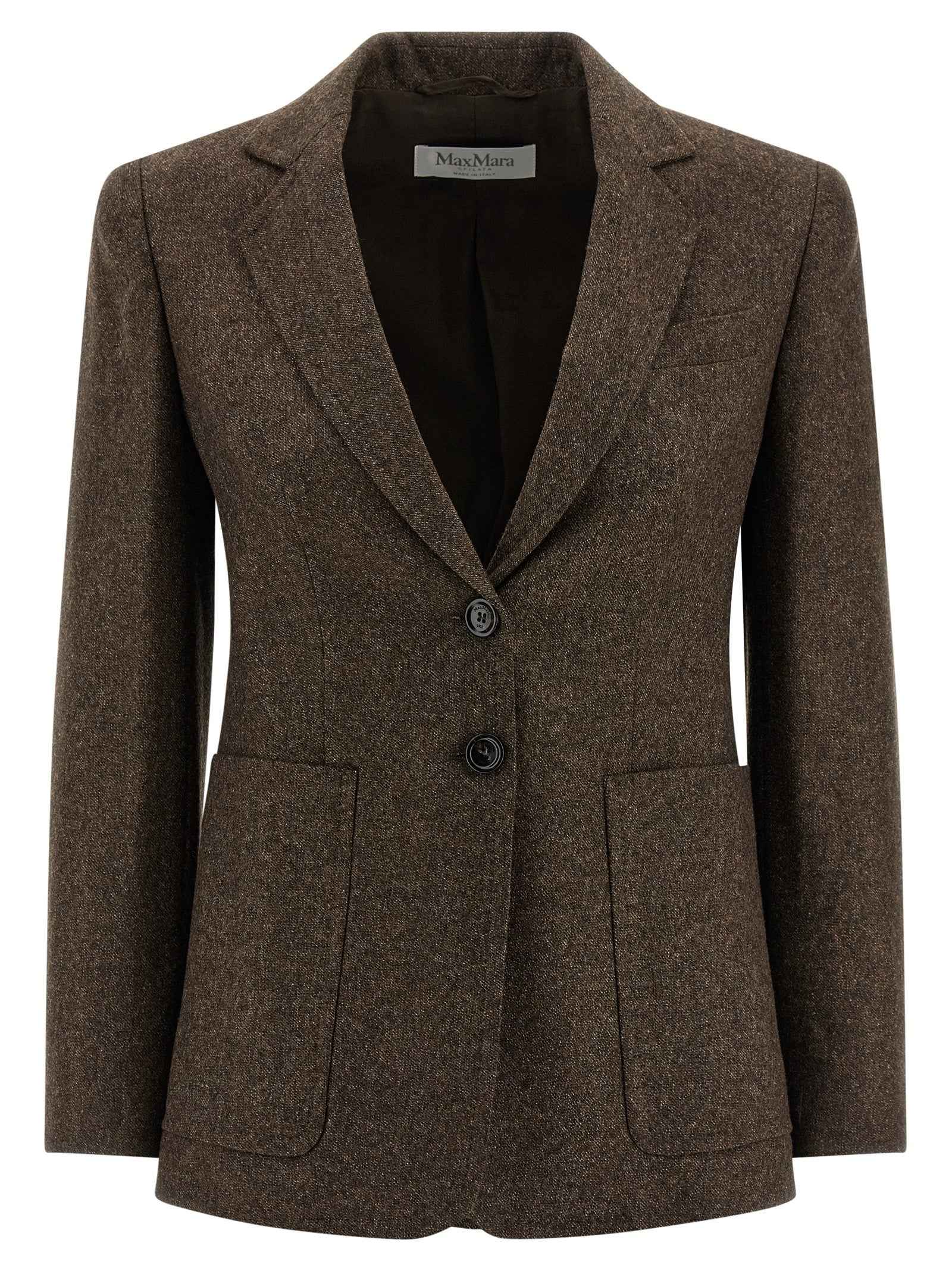 Max Mara Brown Virgin Wool Blazer