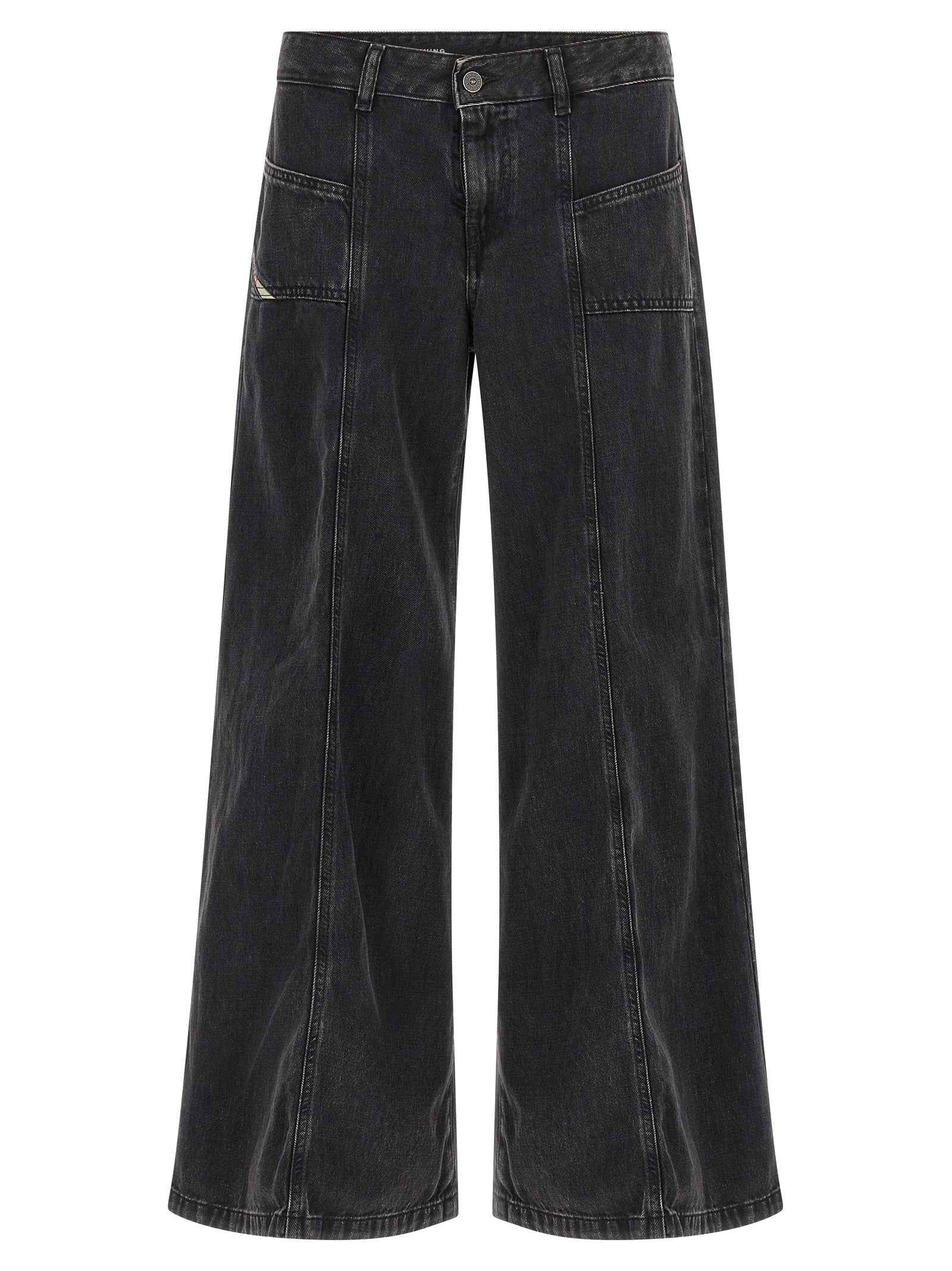 Diesel Black Cotton Jeans Denim