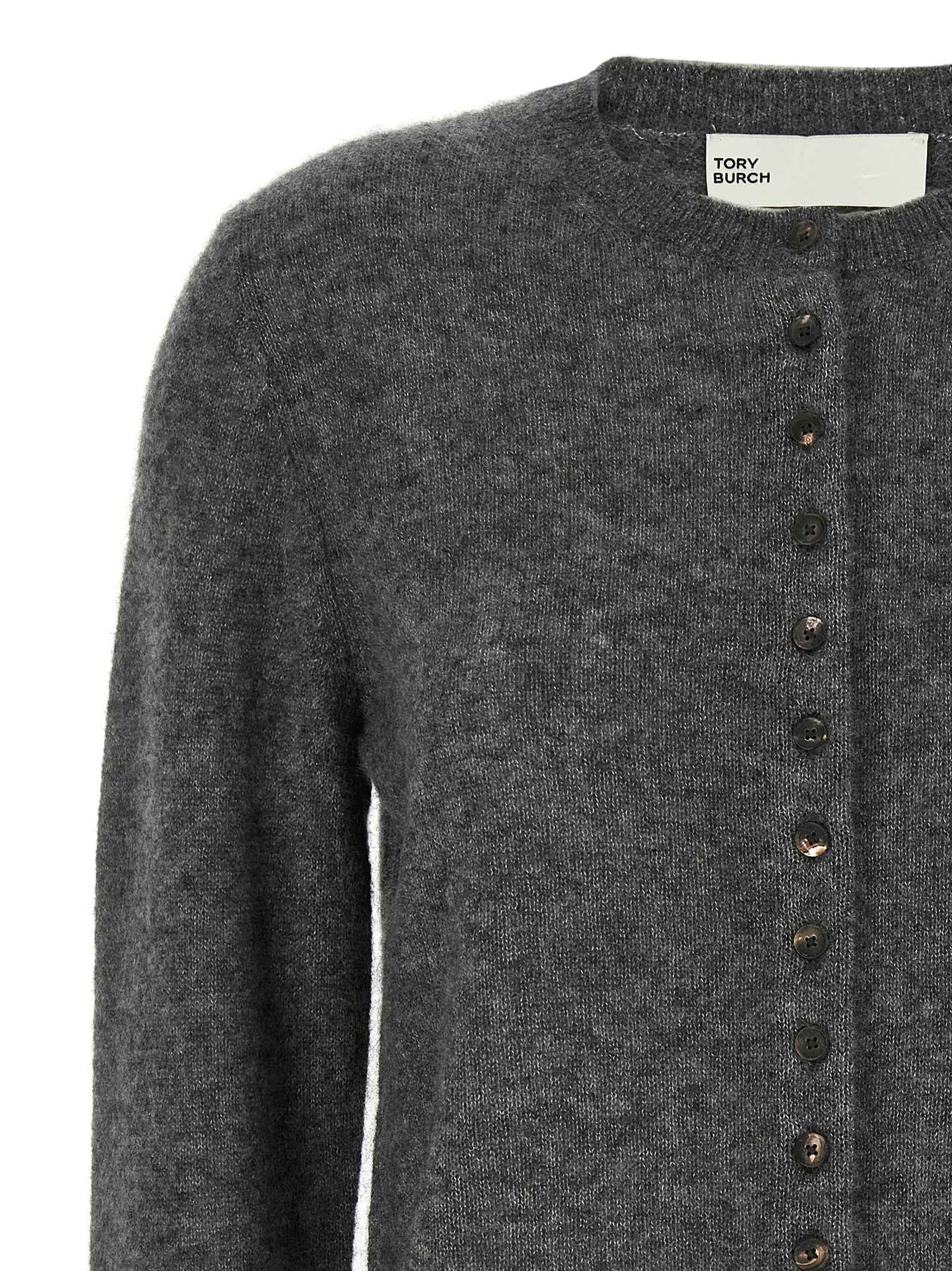 Tory Burch Gray Cashmere Cardigan
