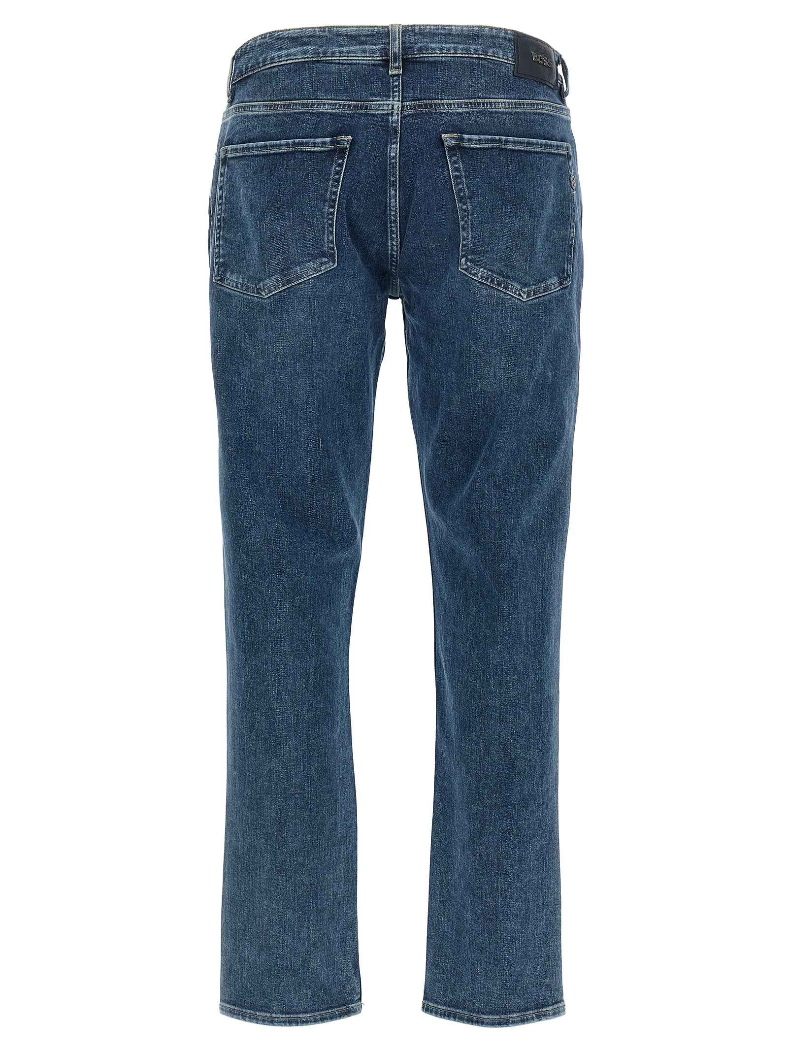 Hugo Boss Blue Cotton Skinny Jeans