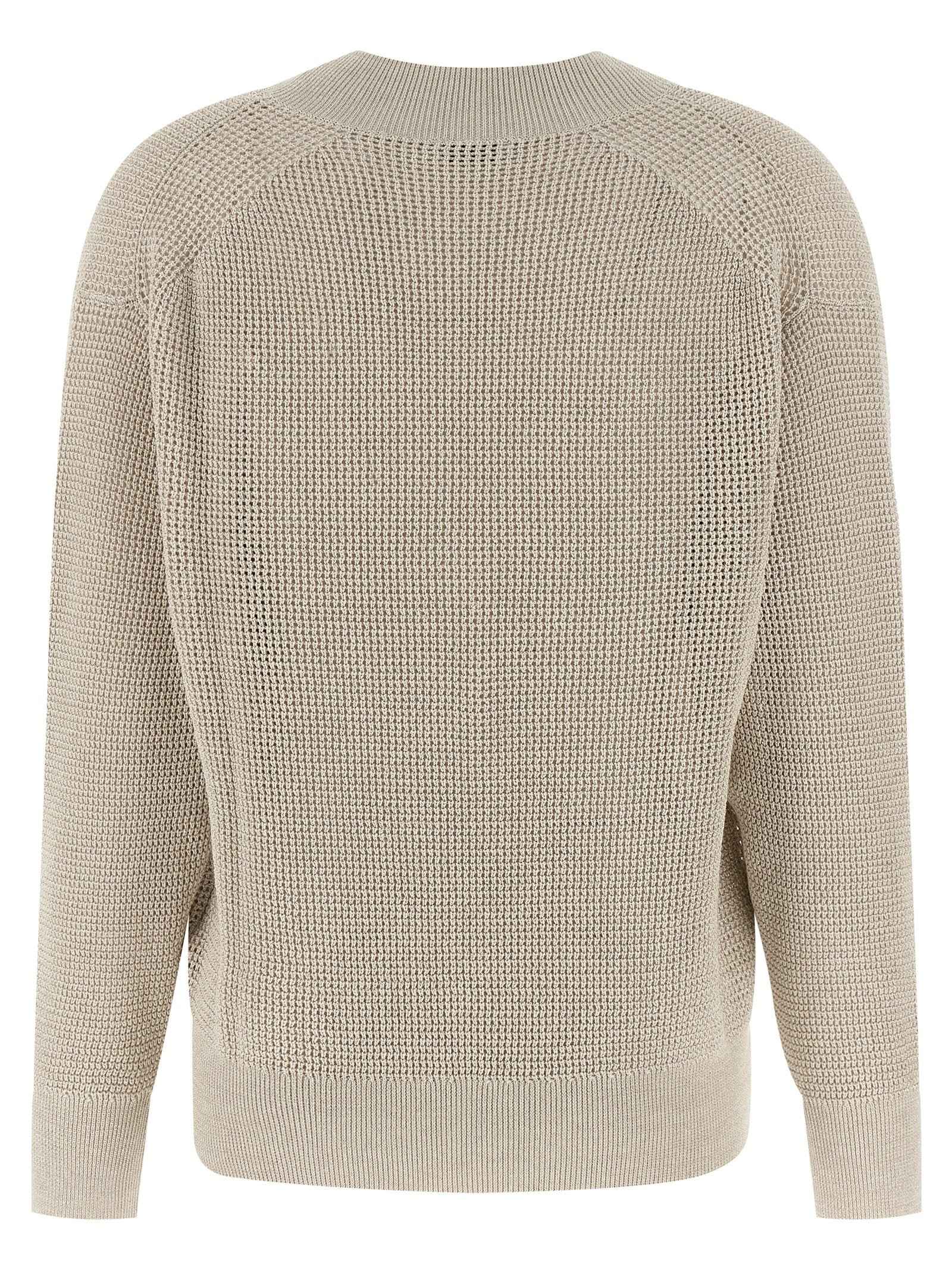 Brunello Cucinelli Beige Cotton Cardigan