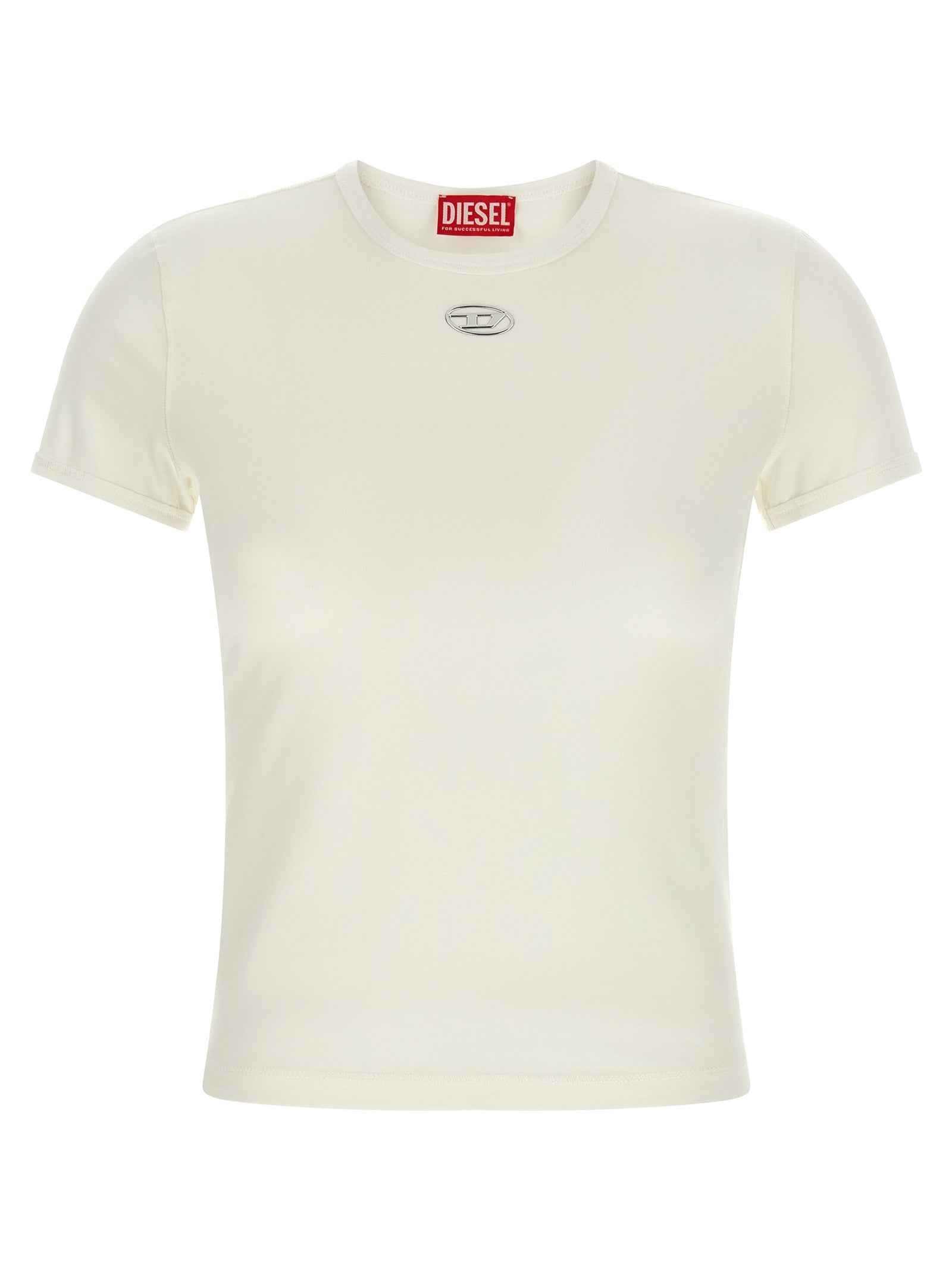 Diesel White Cotton T-Shirt