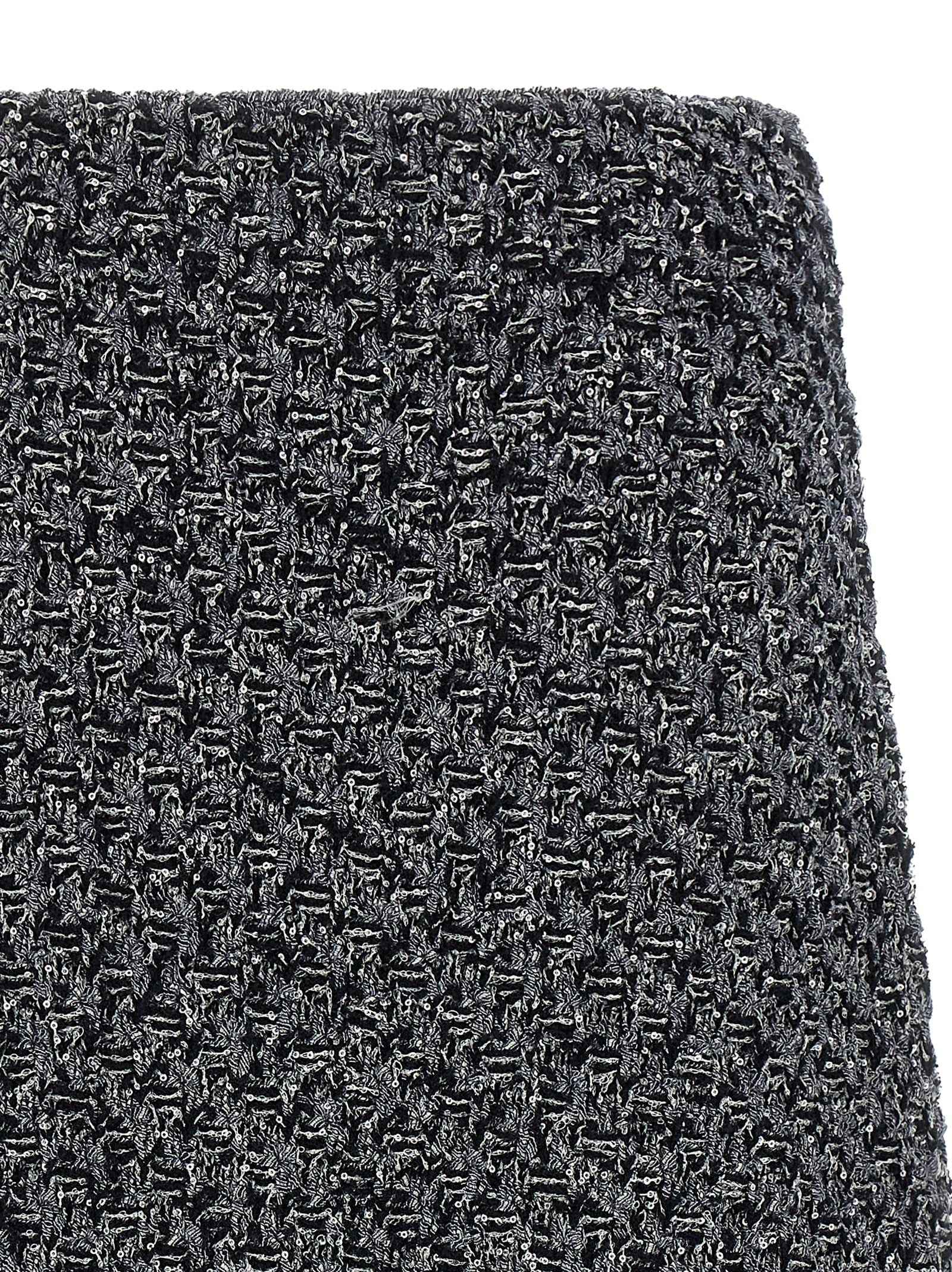 Fabiana Filippi Blue Cotton Midi Skirt