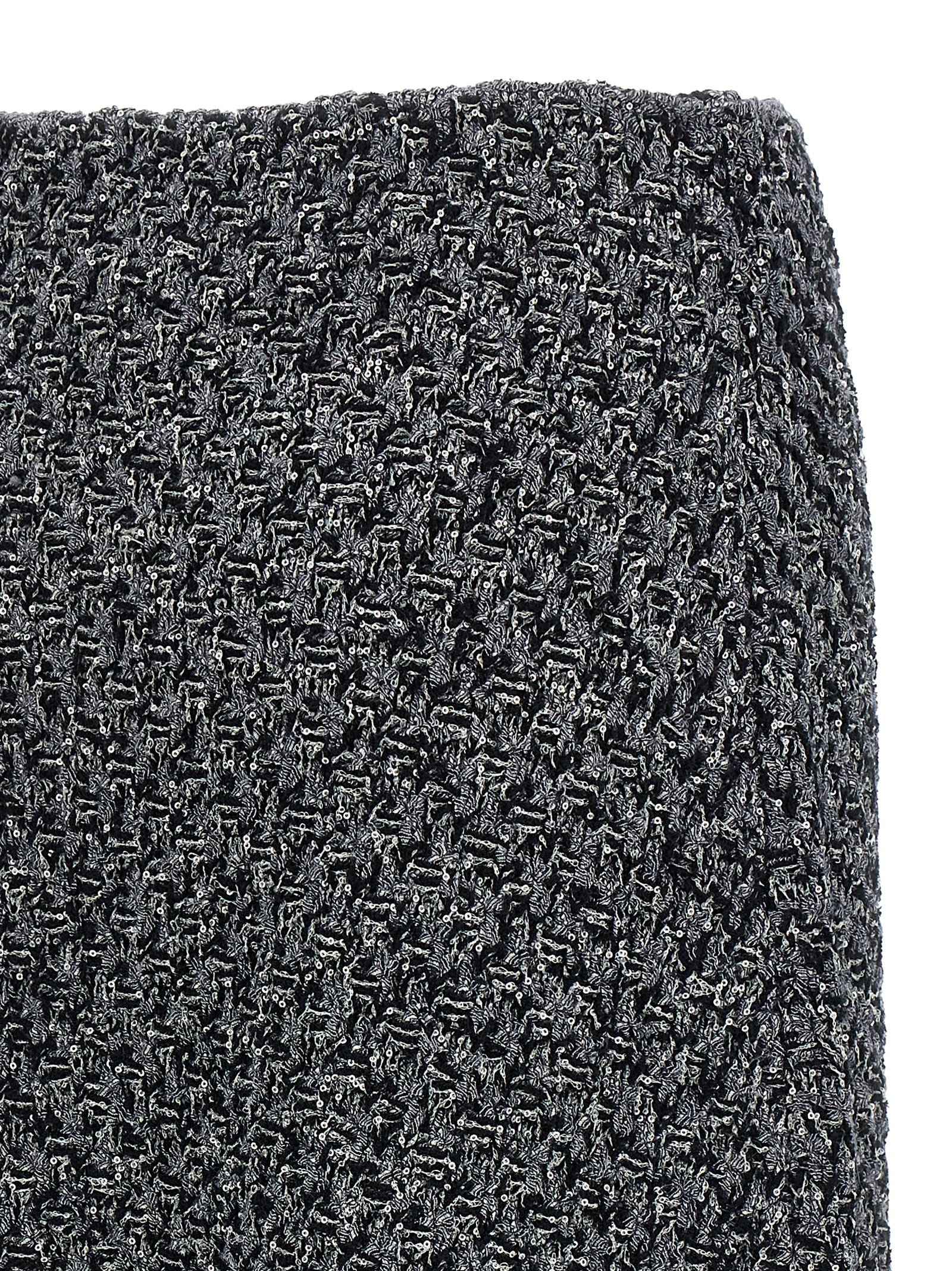 Fabiana Filippi Blue Cotton Midi Skirt