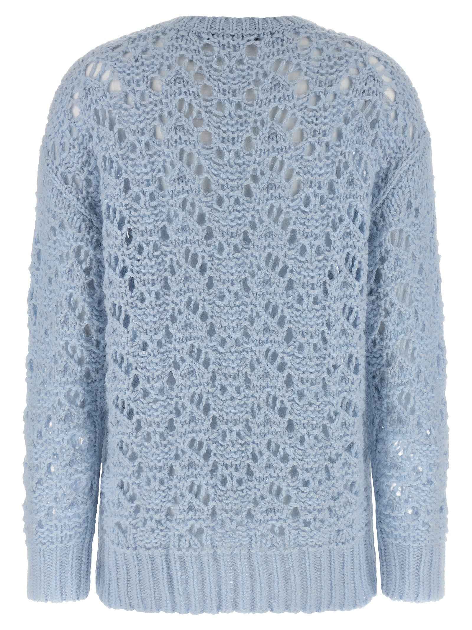 Fabiana Filippi Blue Virgin Wool Cardigan