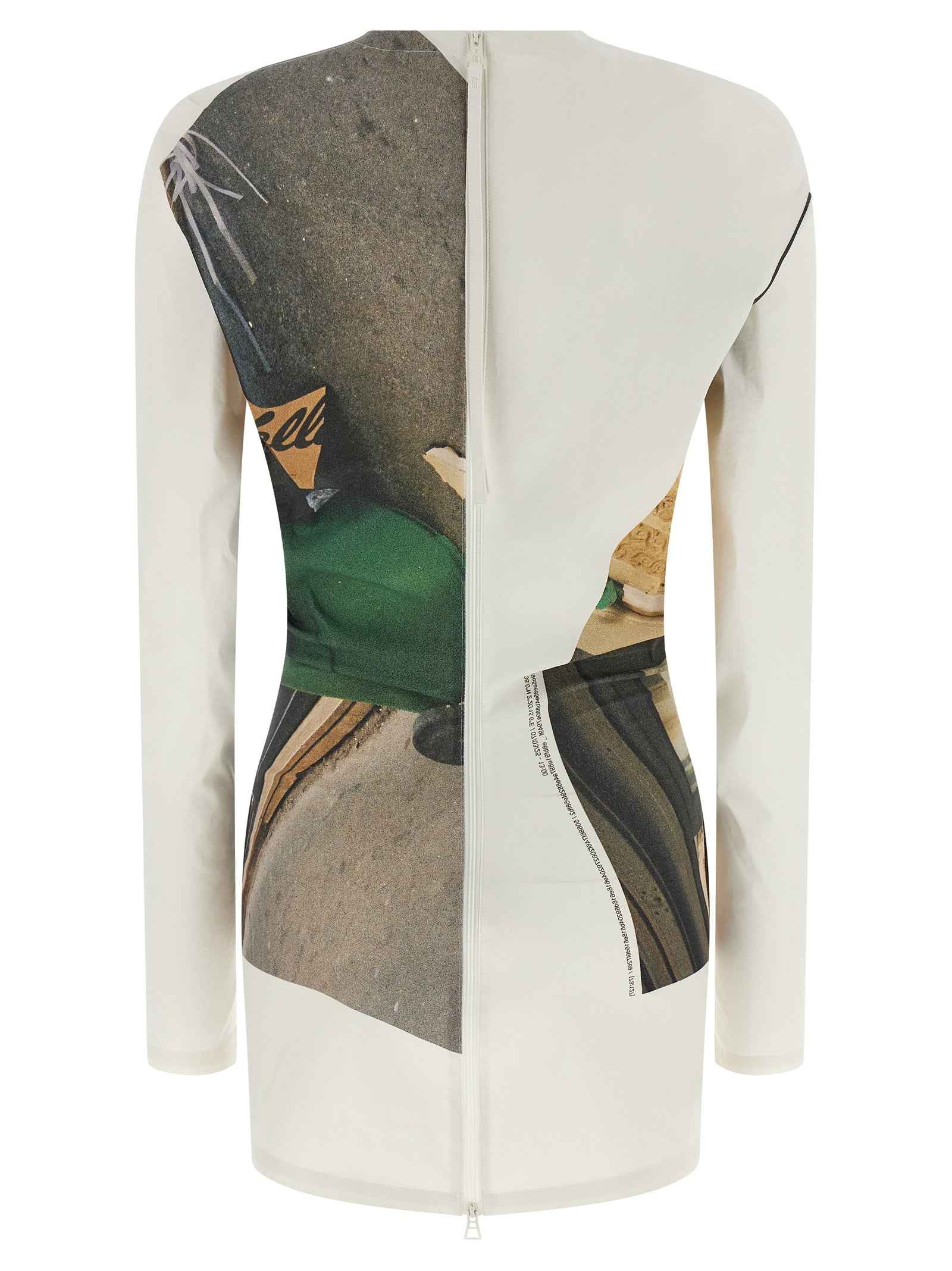 Issey Miyake White Polyamide Cardigan