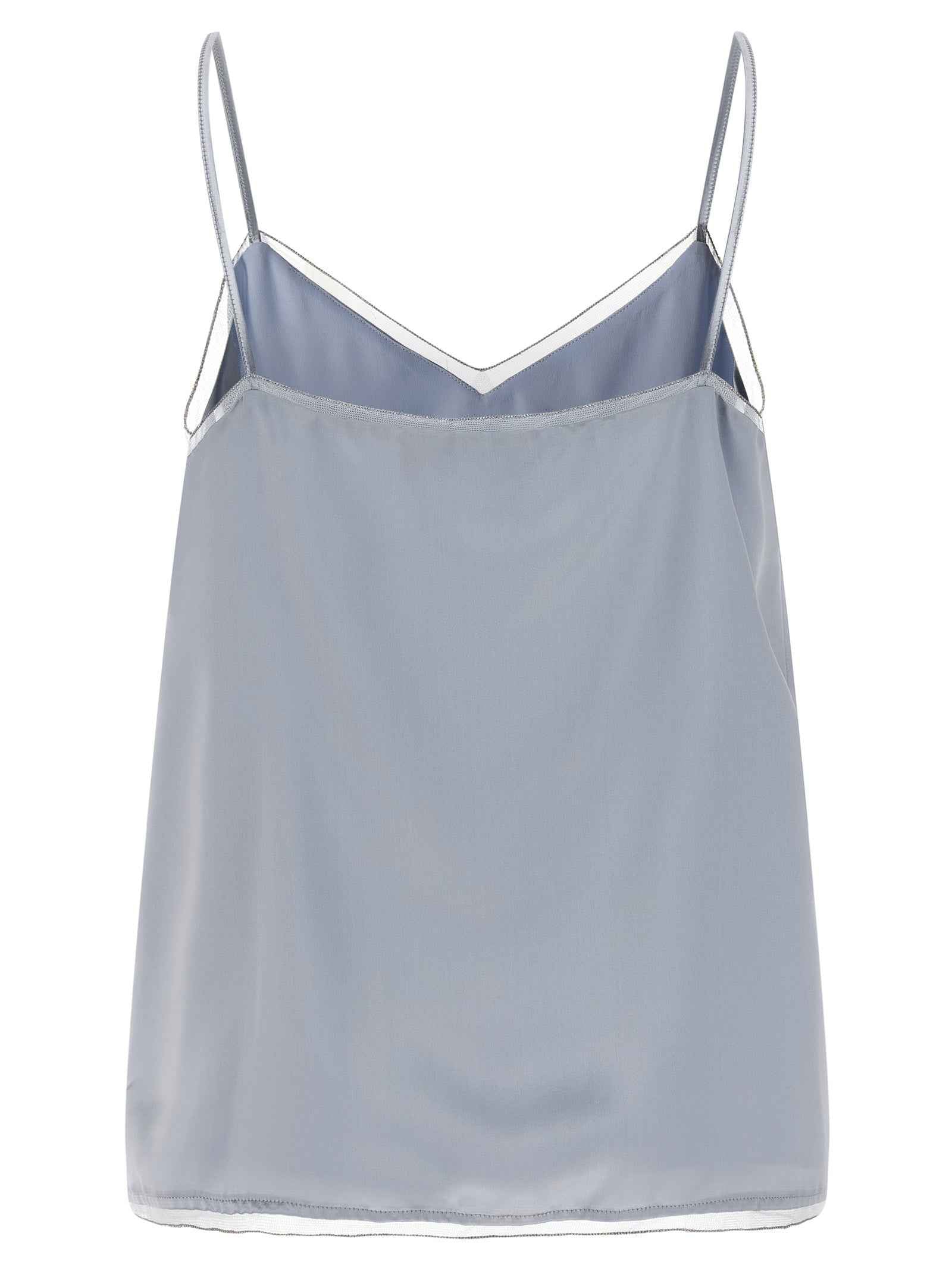 Fabiana Filippi Blue Viscose Tank Tops