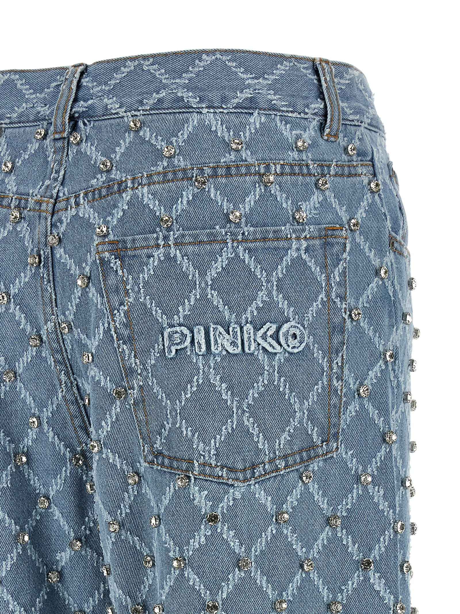 PINKO Blue Cotton Jeans Denim